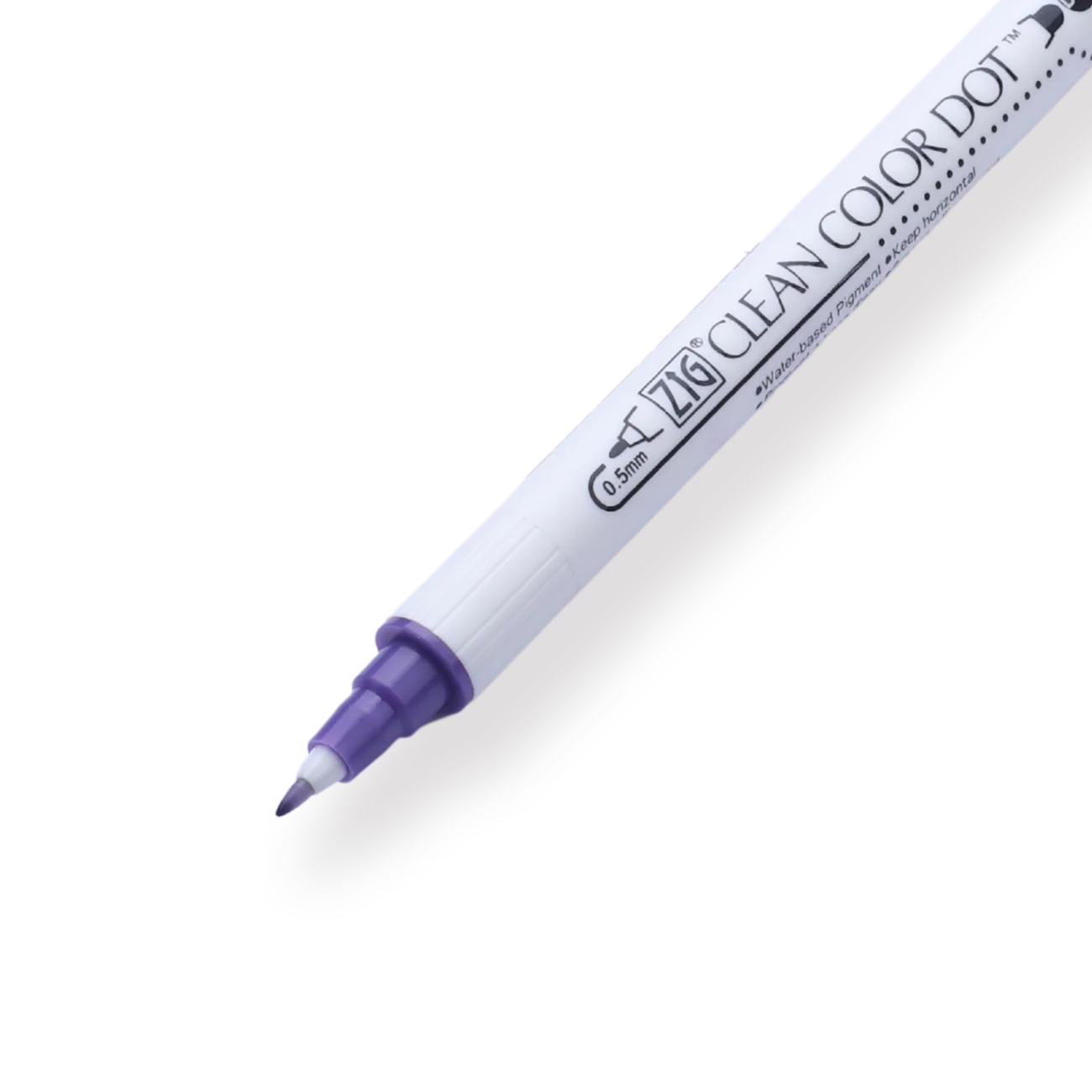 Kuretake ZIG Clean Color Dot Double-Sided Marker - Violet 080 - Image 3