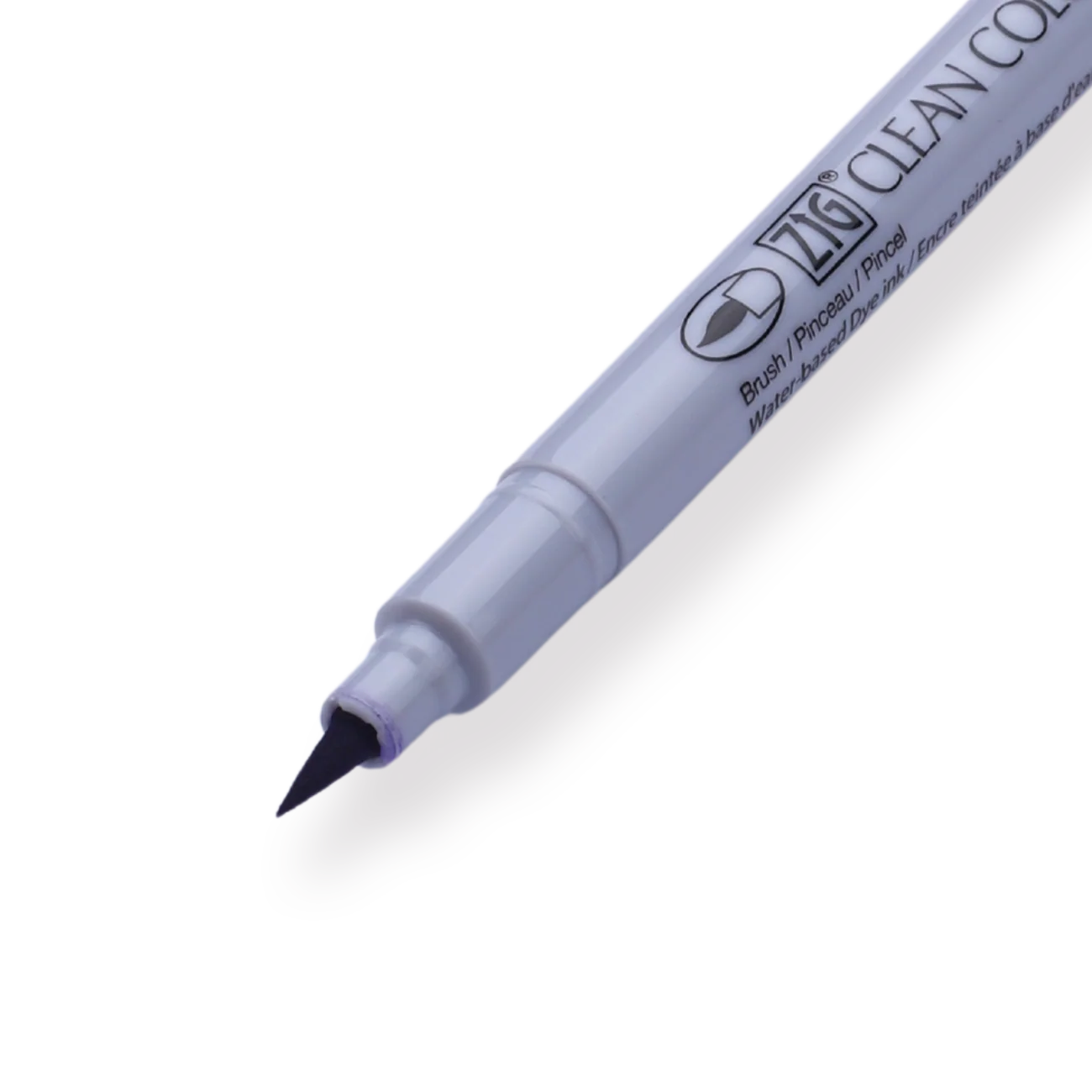 Kuretake ZIG Clean Color FB Felt Tip Brush Pen - Deep Violet - 084 - Image 2