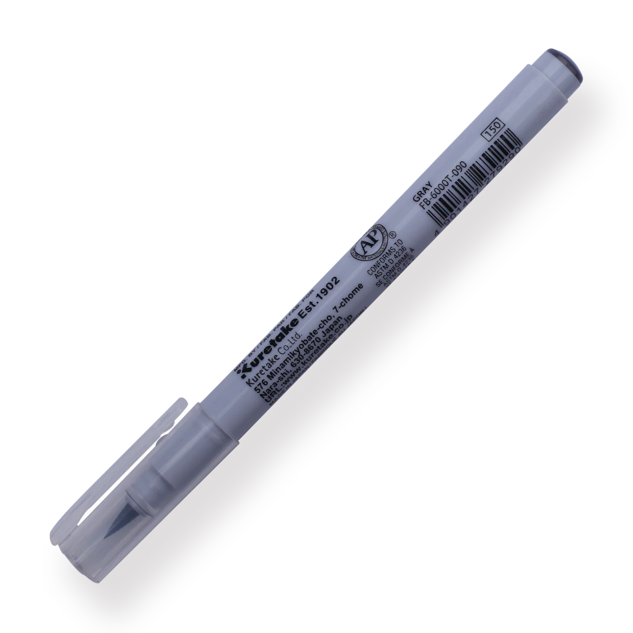 Kuretake ZIG Clean Color FB Felt Tip Brush Pen - Gray - 090 - Image 3