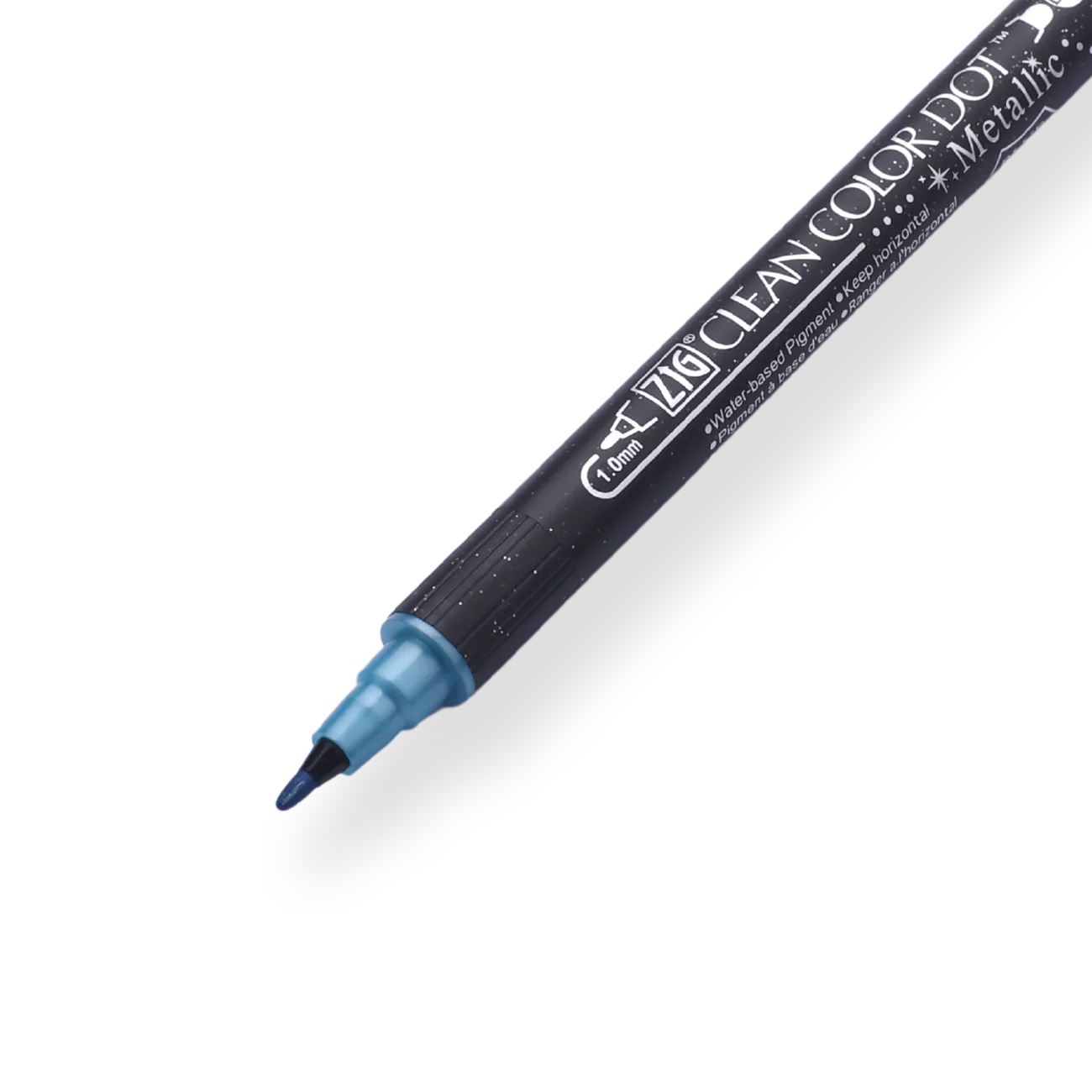 Kuretake Zig Clean Colour Dot Metallic Double-Sided Marker - Blue 125 - Image 3