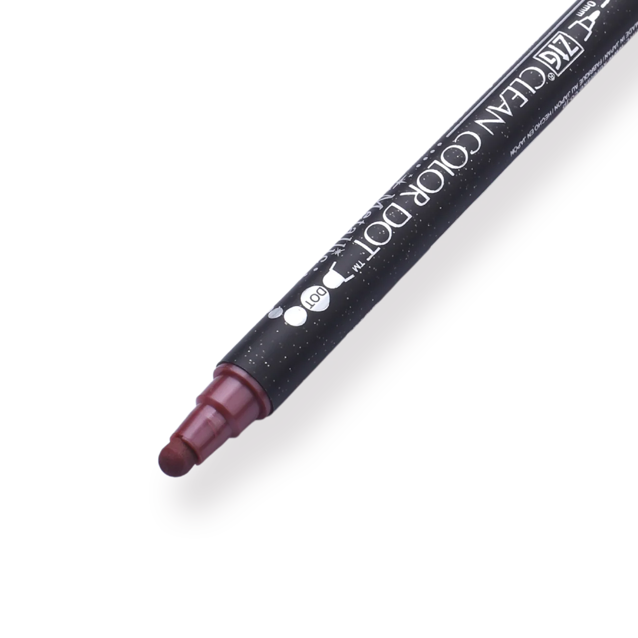 Kuretake Zig Clean Colour Dot Metallic Double-Sided Marker - Red 126 - Image 2