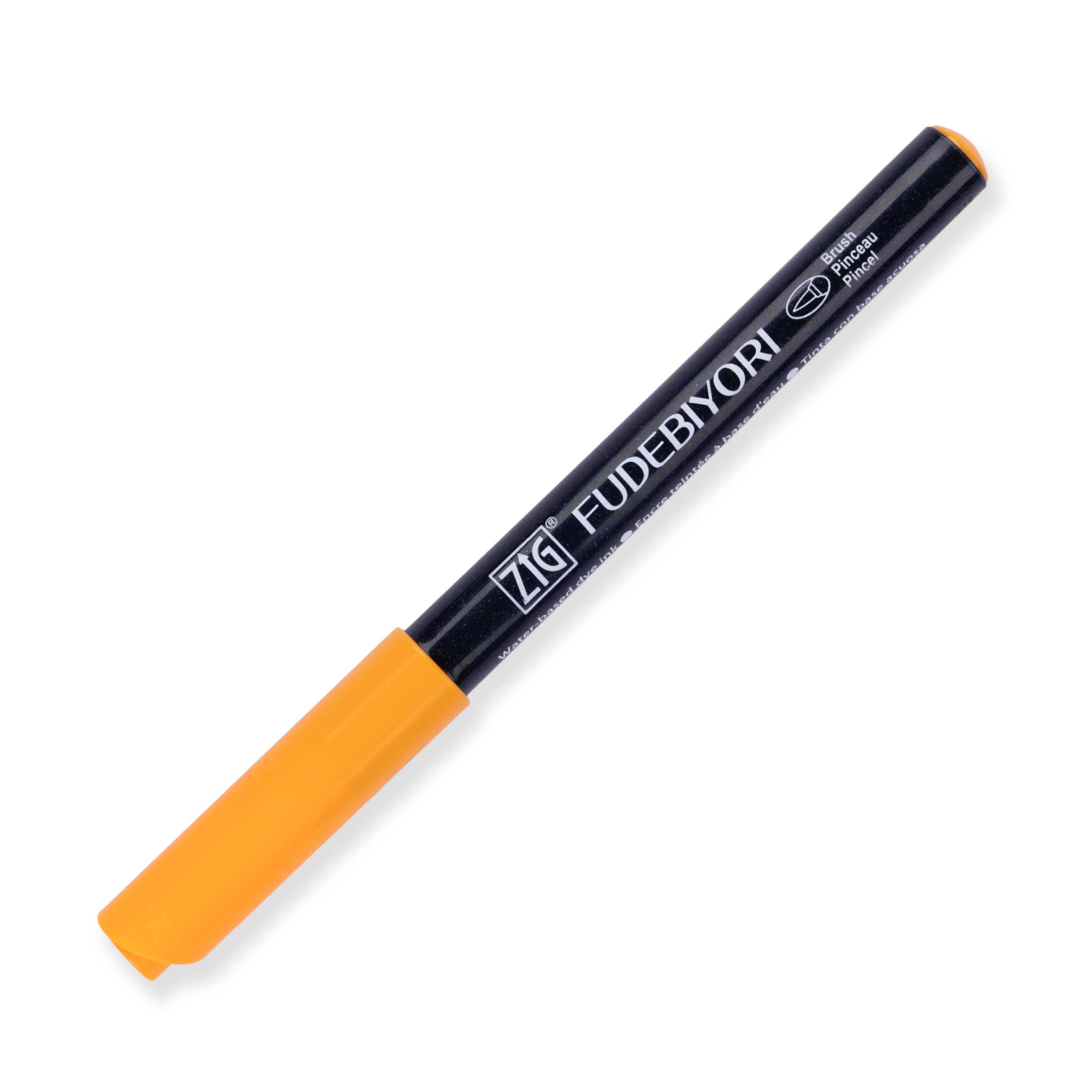 Kuretake Zig Fudebiyori Brush Pen - Bright Yellow 052 - Image 3
