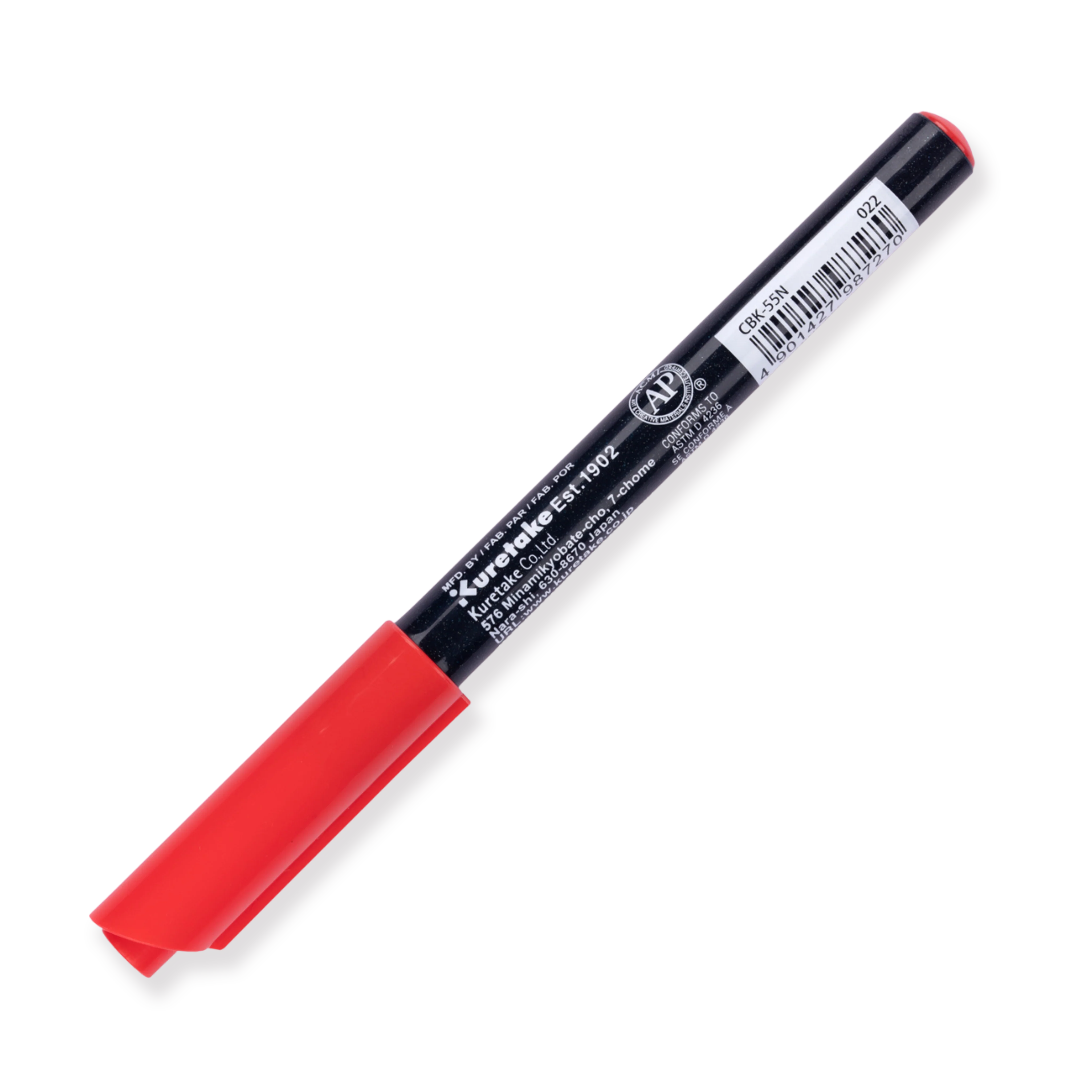 Kuretake Zig Fudebiyori Brush Pen - Carmine Red 022 - Image 3