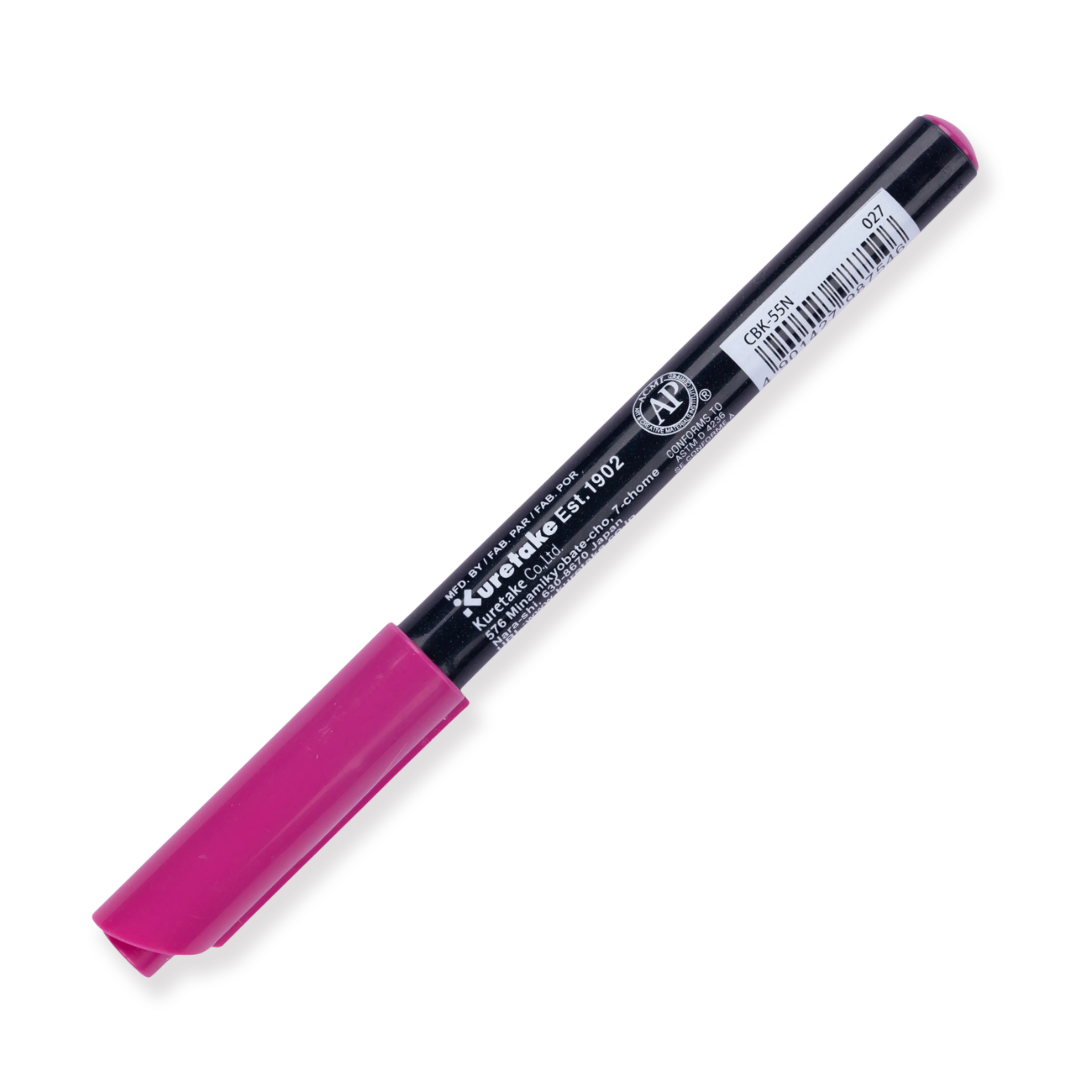 Kuretake Zig Fudebiyori Brush Pen - Dark Pink 027 - Image 3