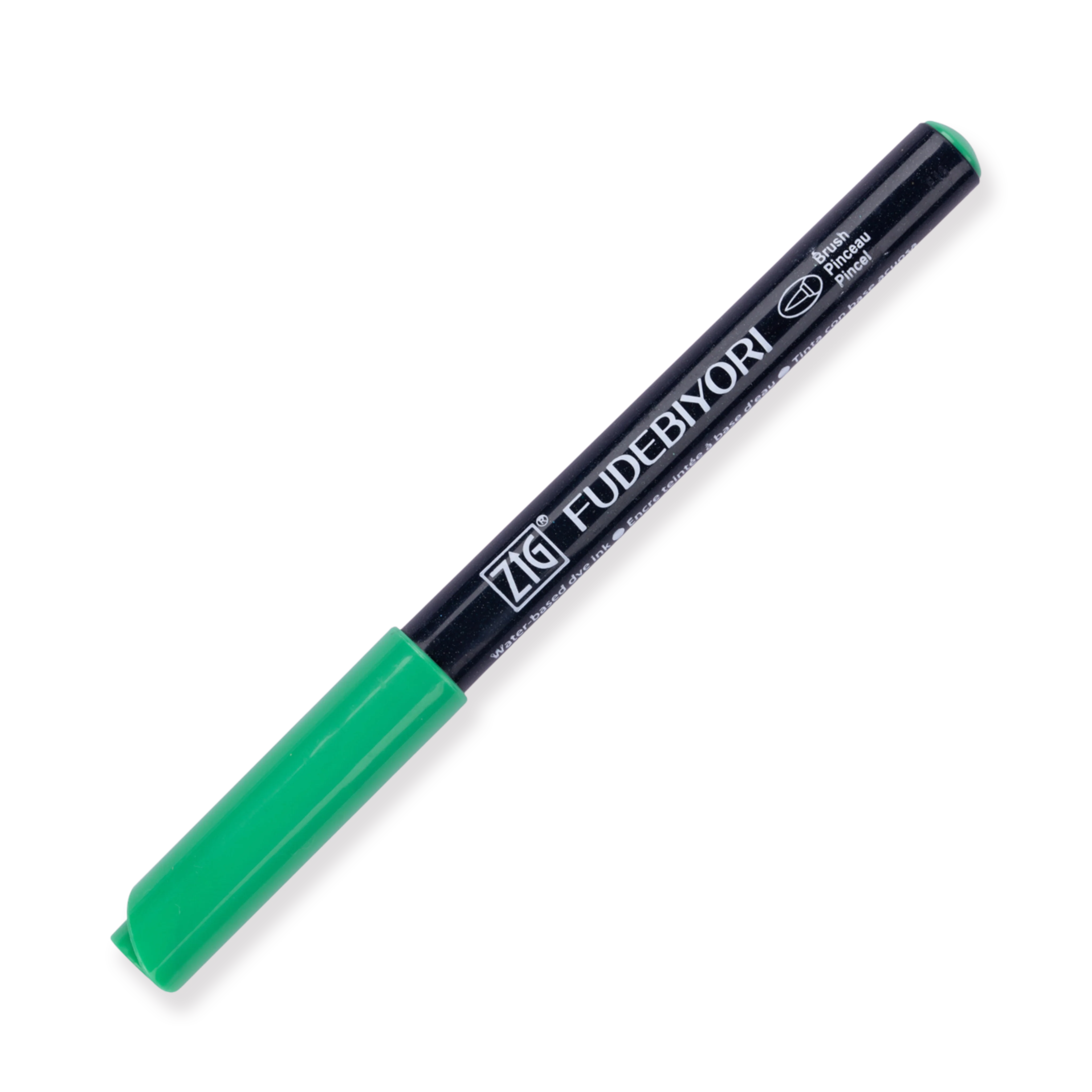 Kuretake Zig Fudebiyori Brush Pen - Emerald Green 048