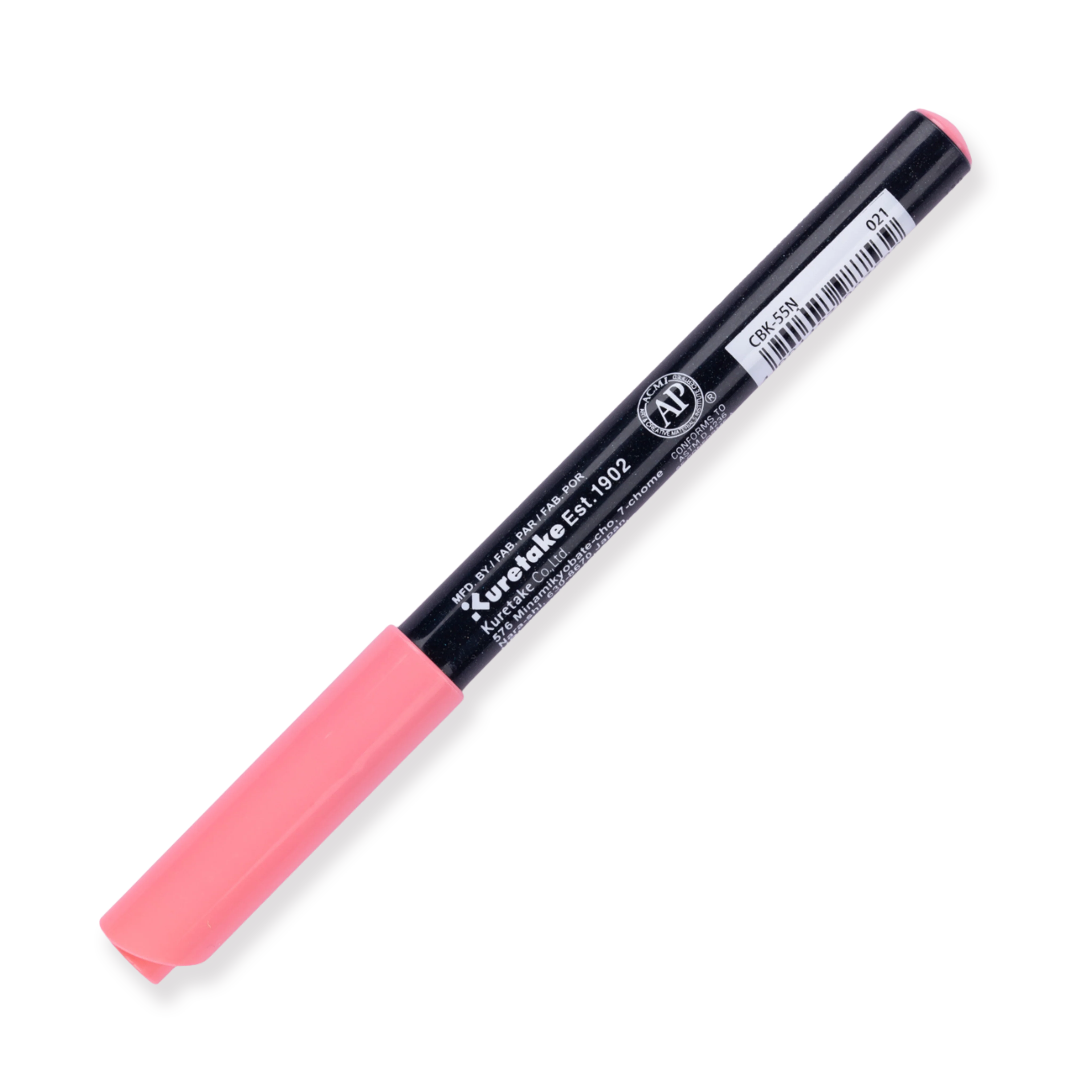 Kuretake Zig Fudebiyori Brush Pen - Light Carmine 021 - Image 3