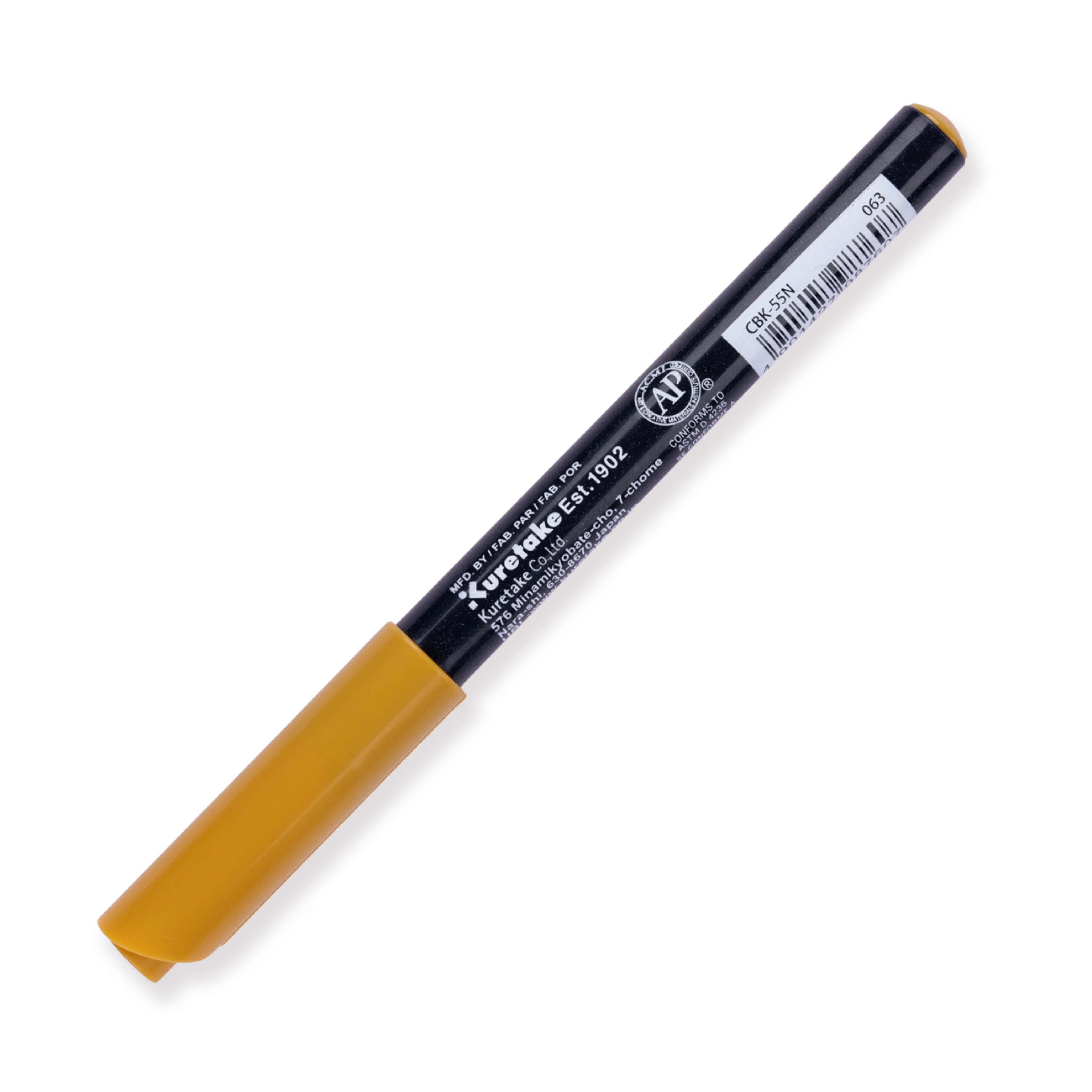 Kuretake Zig Fudebiyori Brush Pen - Ochre 063 - Image 3