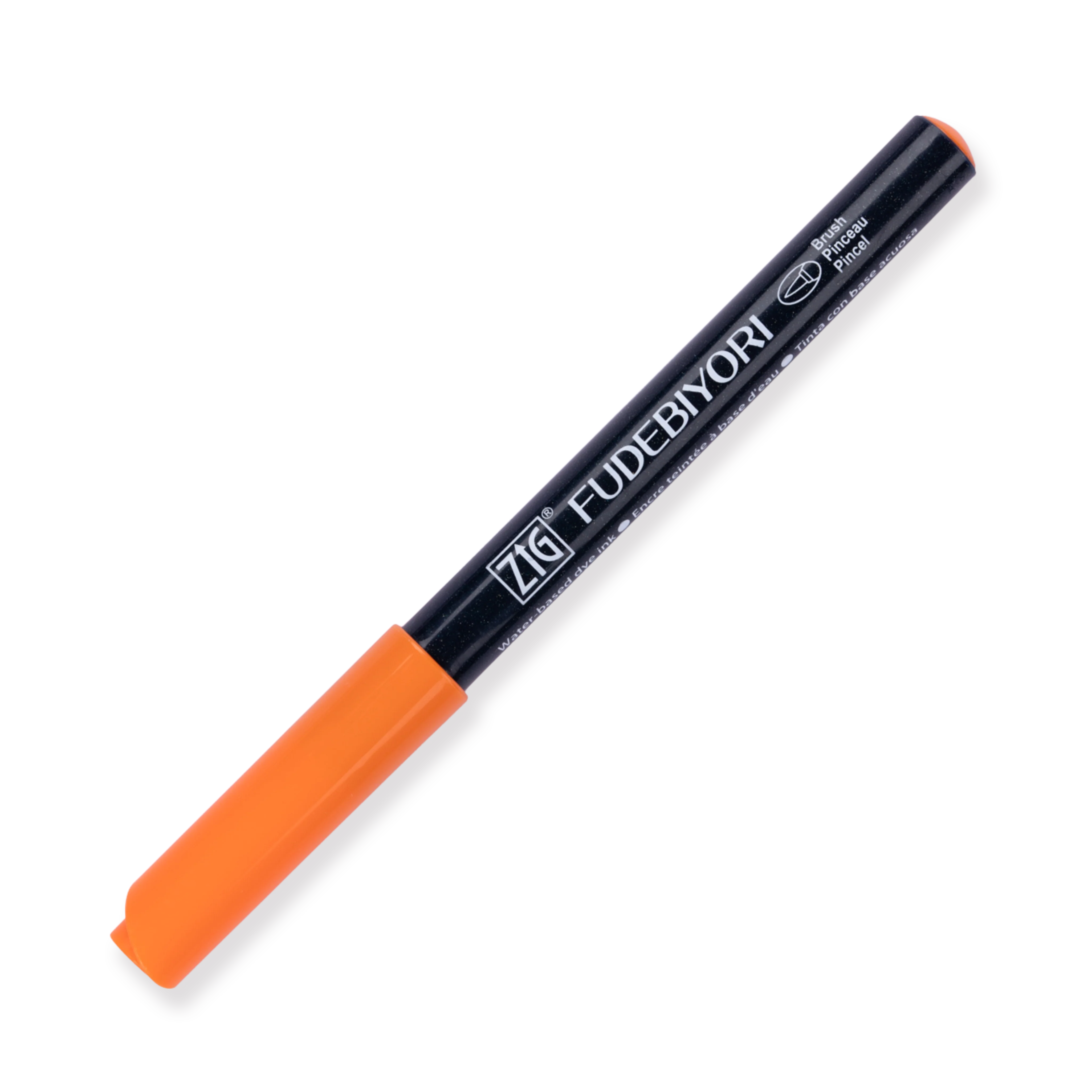 Kuretake Zig Fudebiyori Brush Pen - Orange 070