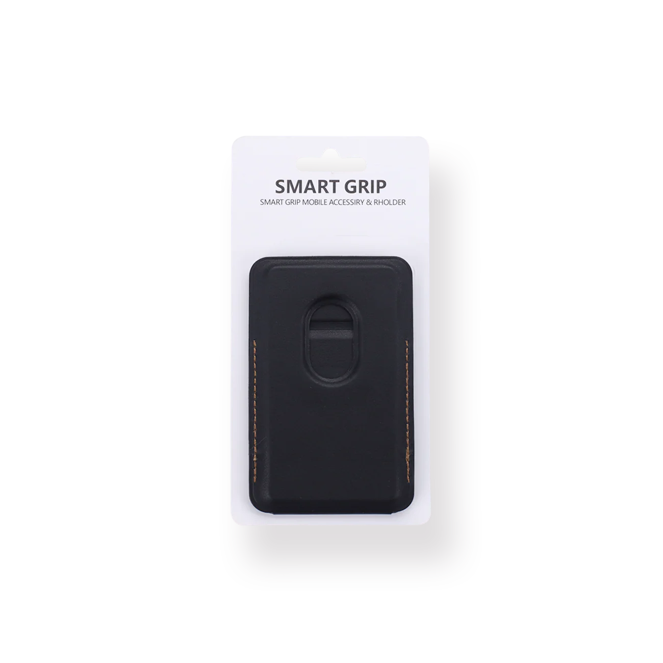 Leather Magnetic Folding Stand - Black - Image 3
