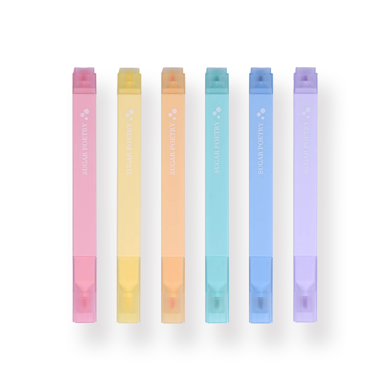 Macarons Cute Double-Ended Highlighter Pens - Set of 6