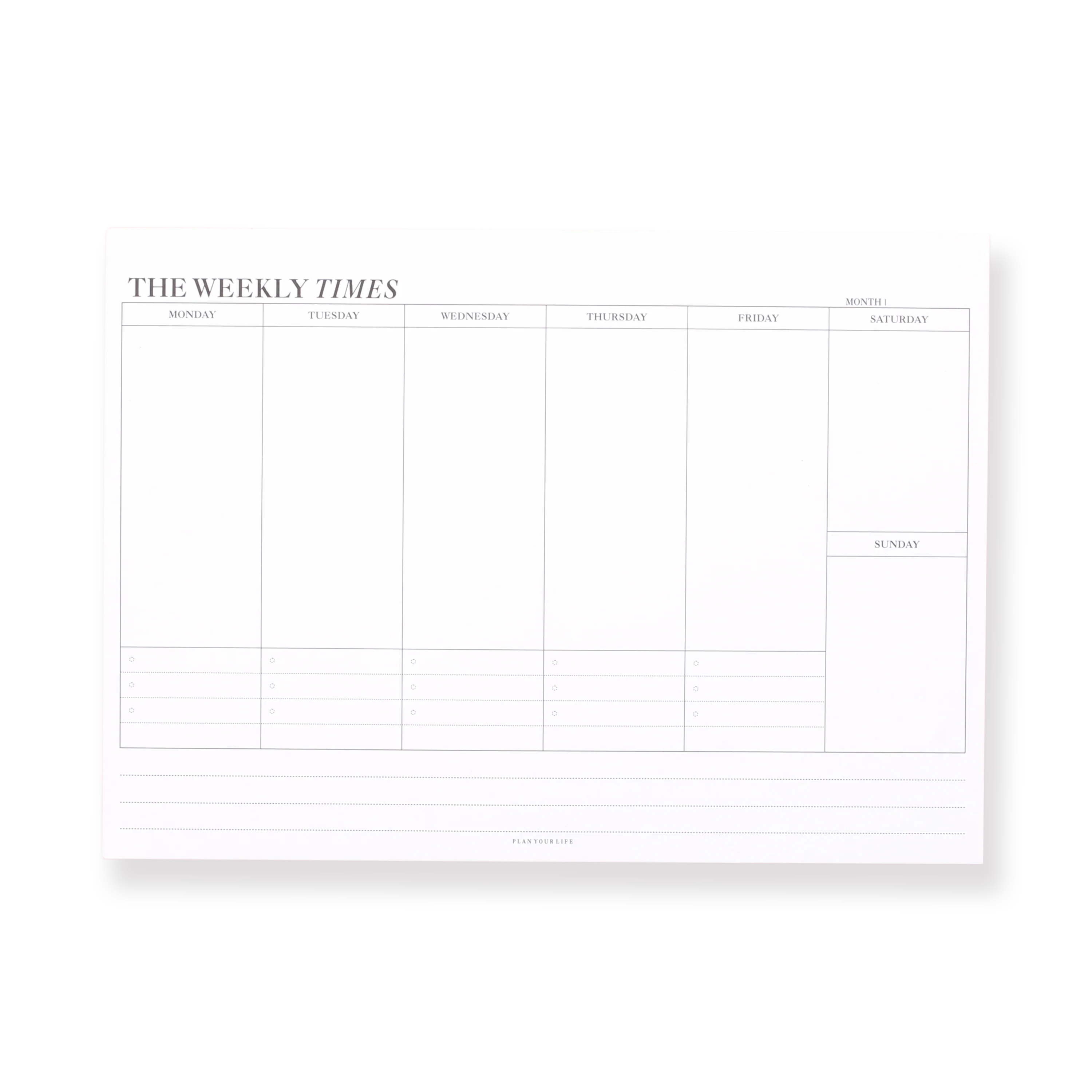 Memo Notepad - The Weekly