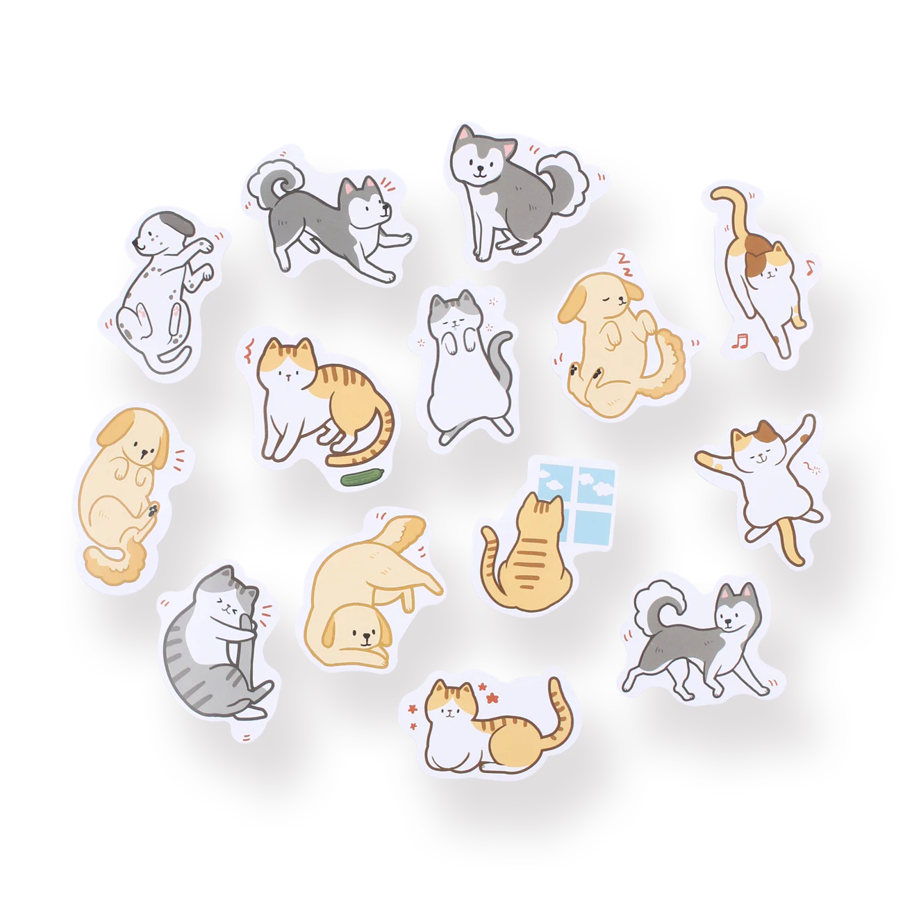 Meow & Woof Stickers