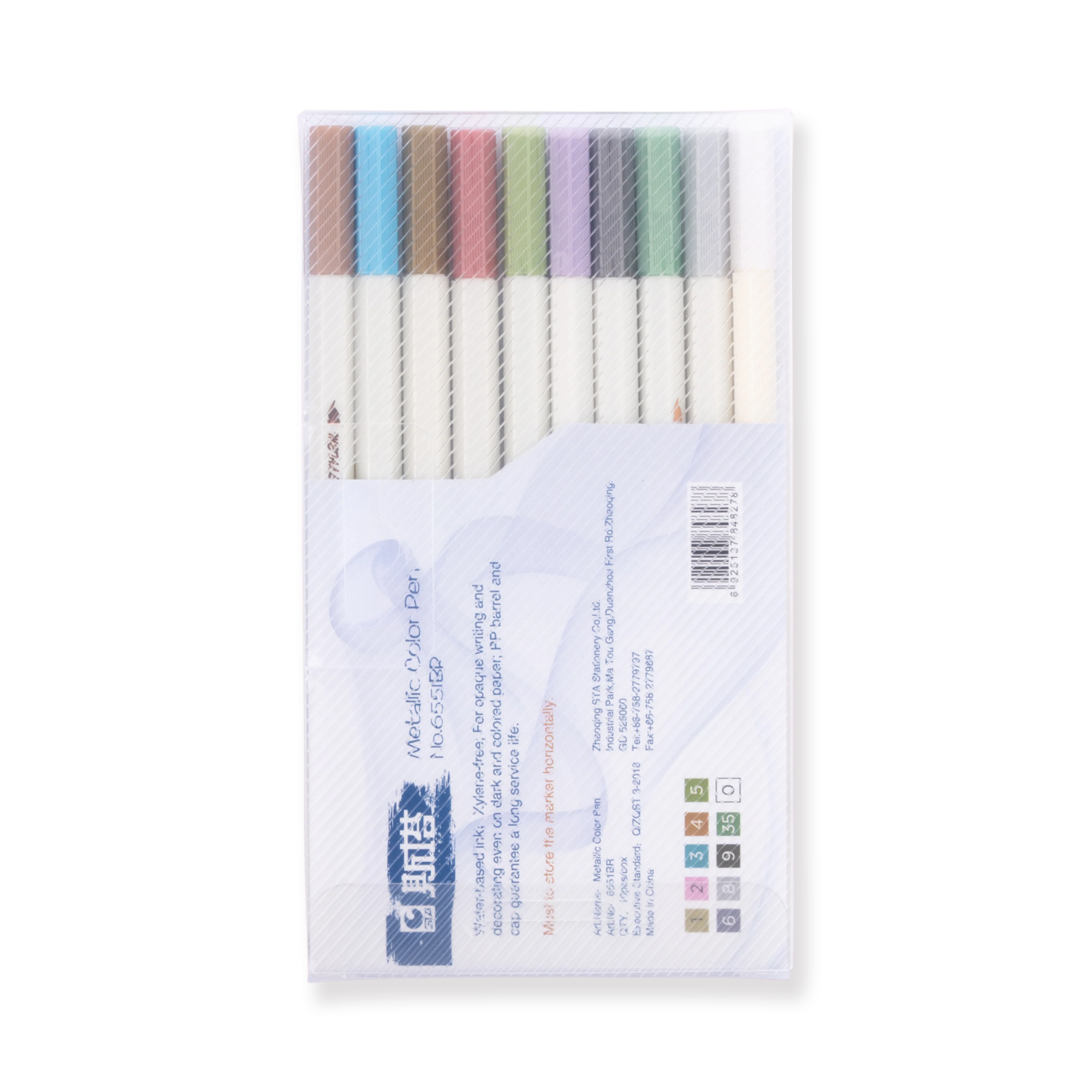 Metallic Calligraphy Brush Pen (Set of 10) - Image 3