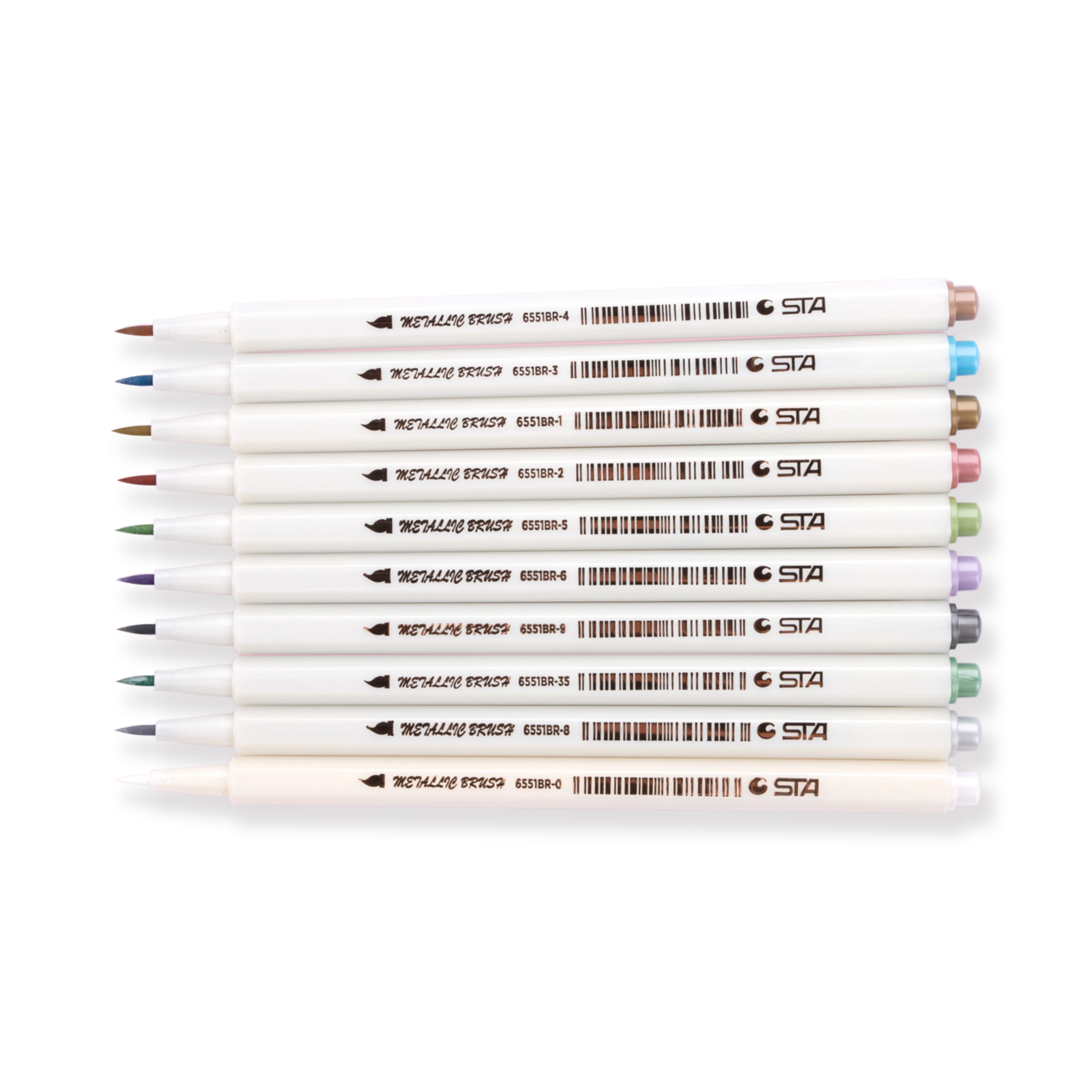 Metallic Calligraphy Brush Pen (Set of 10) - Image 6