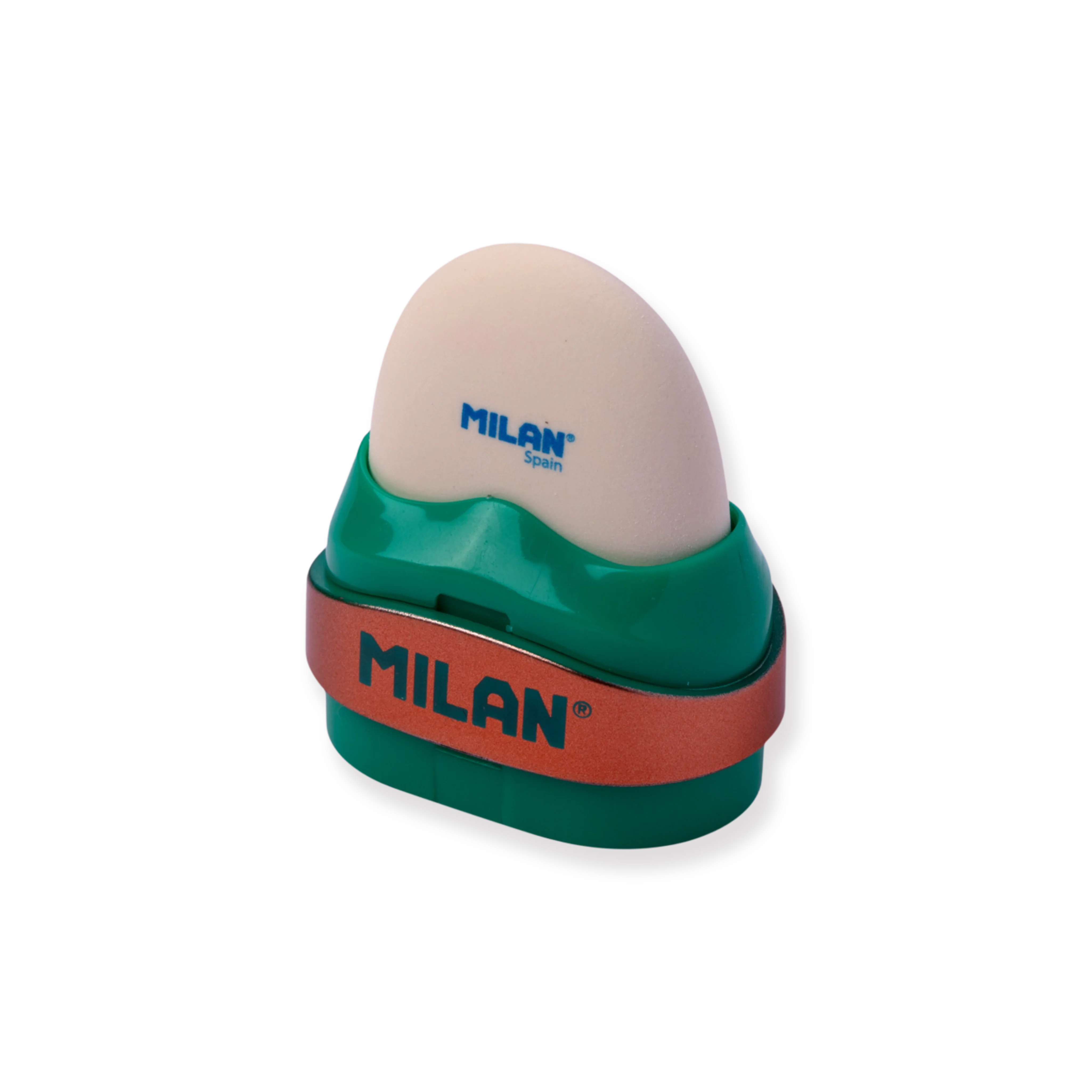 Milan Capsule Sharpener + Eraser Copper - Green - Image 2