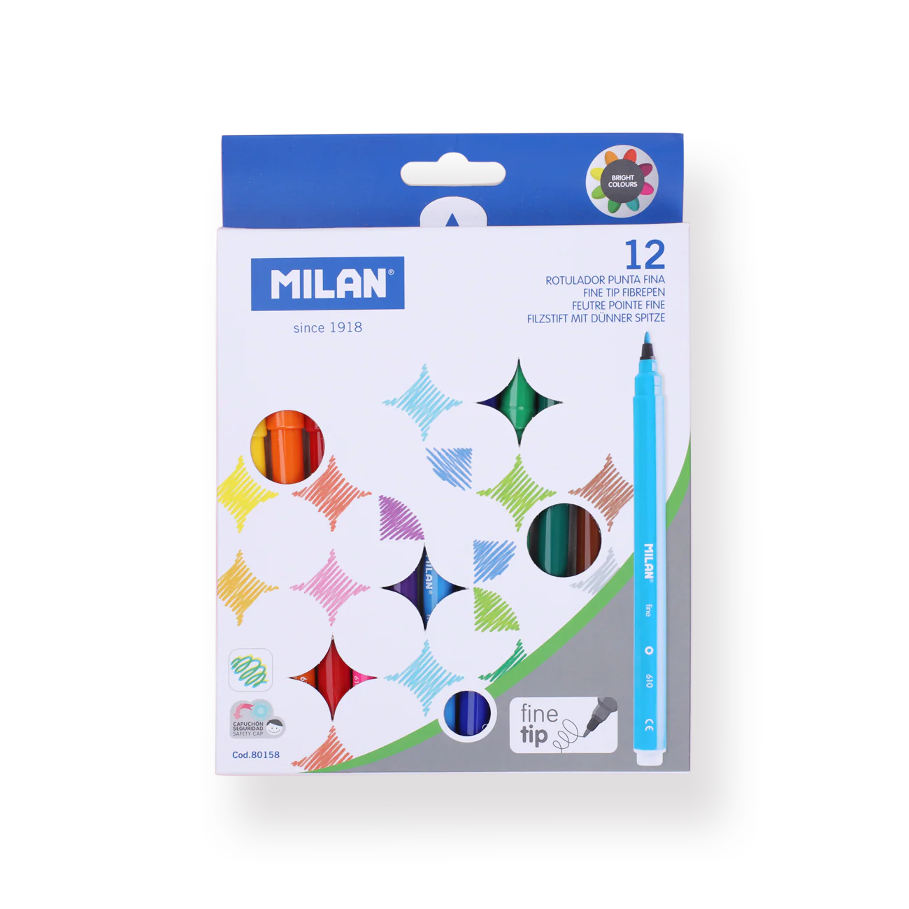 Milan Fibre Pens - Set of 12