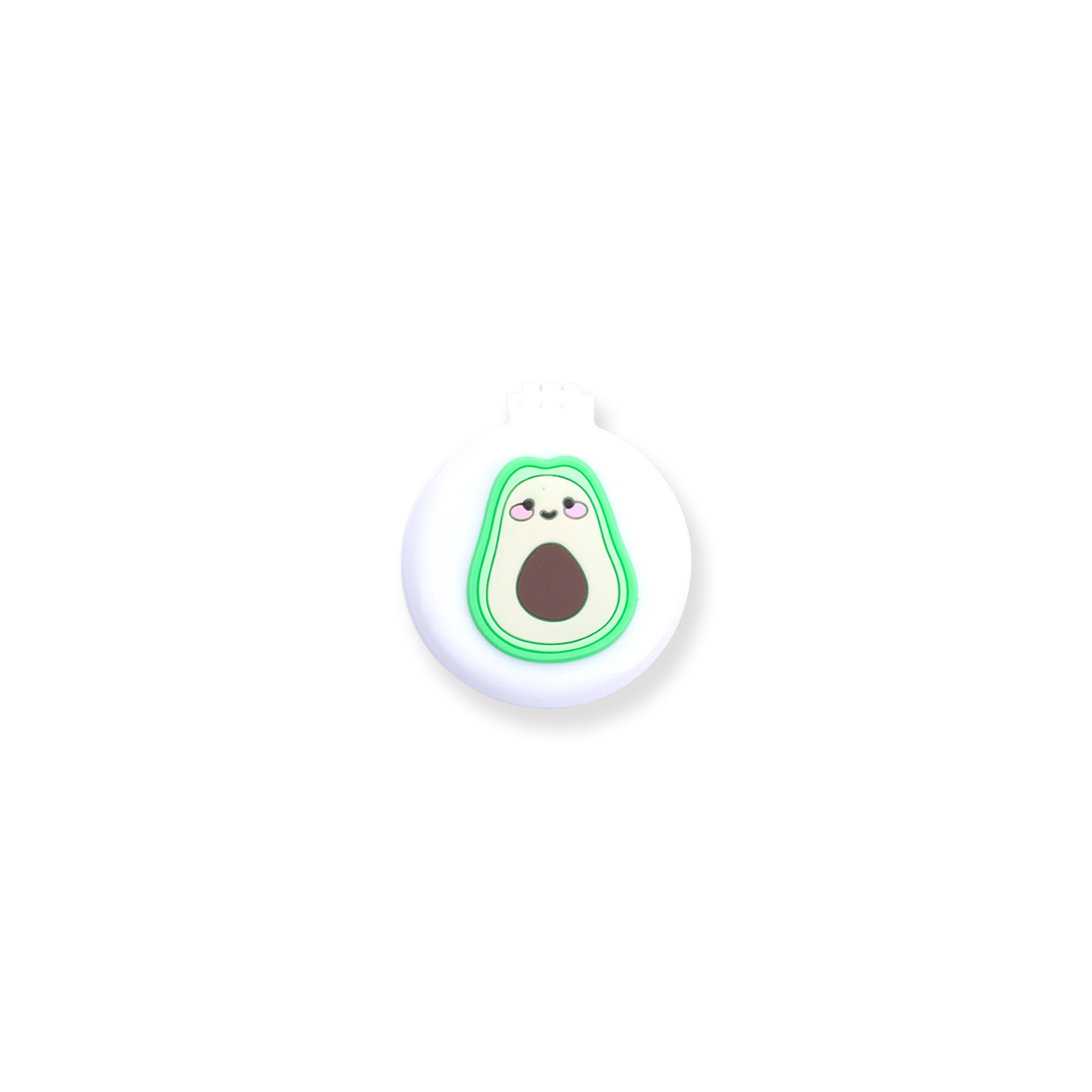 Mini Compact Comb & Mirror - Avocado
