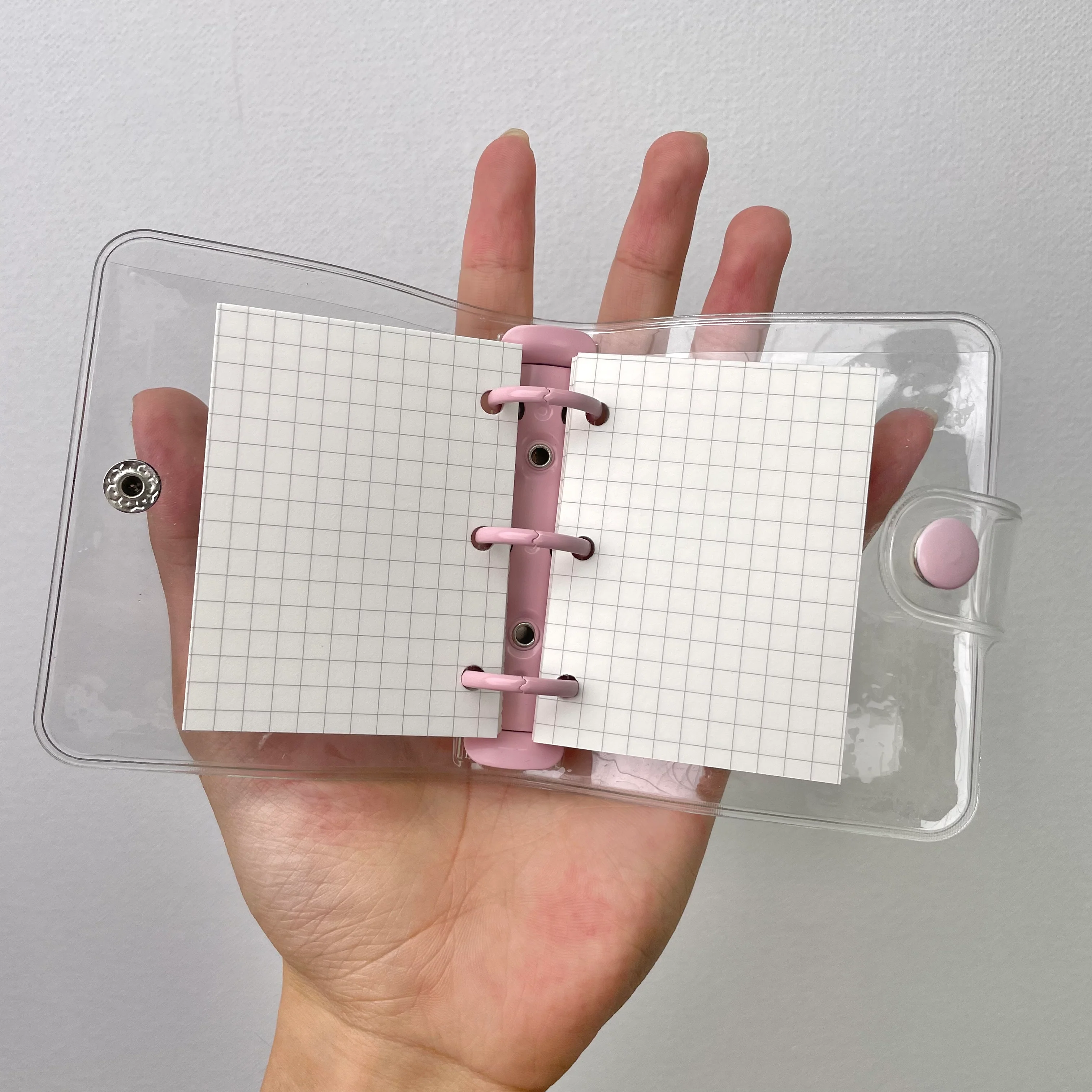 Mini Grid Notebook - Pink - Image 3
