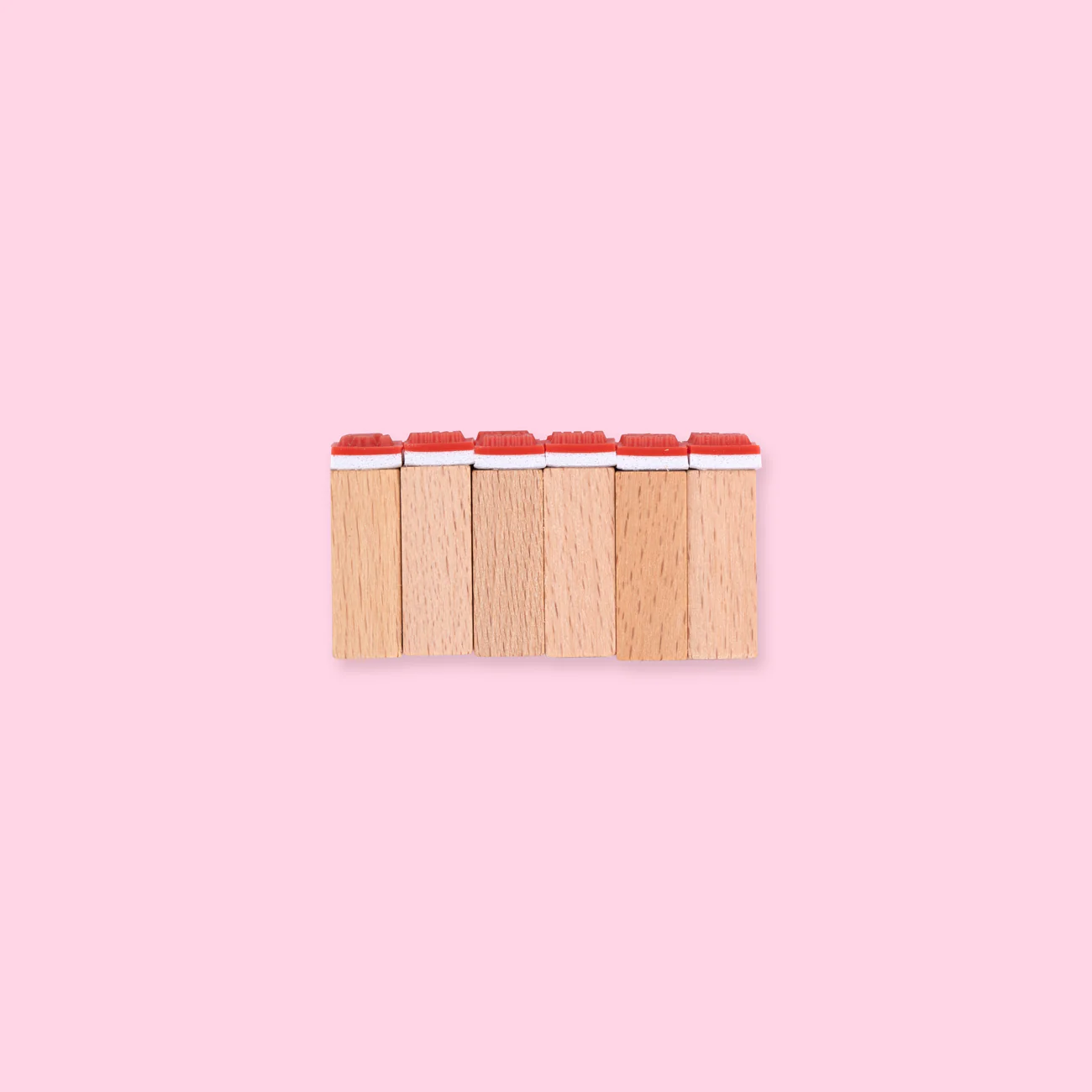 Mini Love Wooden Stamps - Set of 12 - Image 4