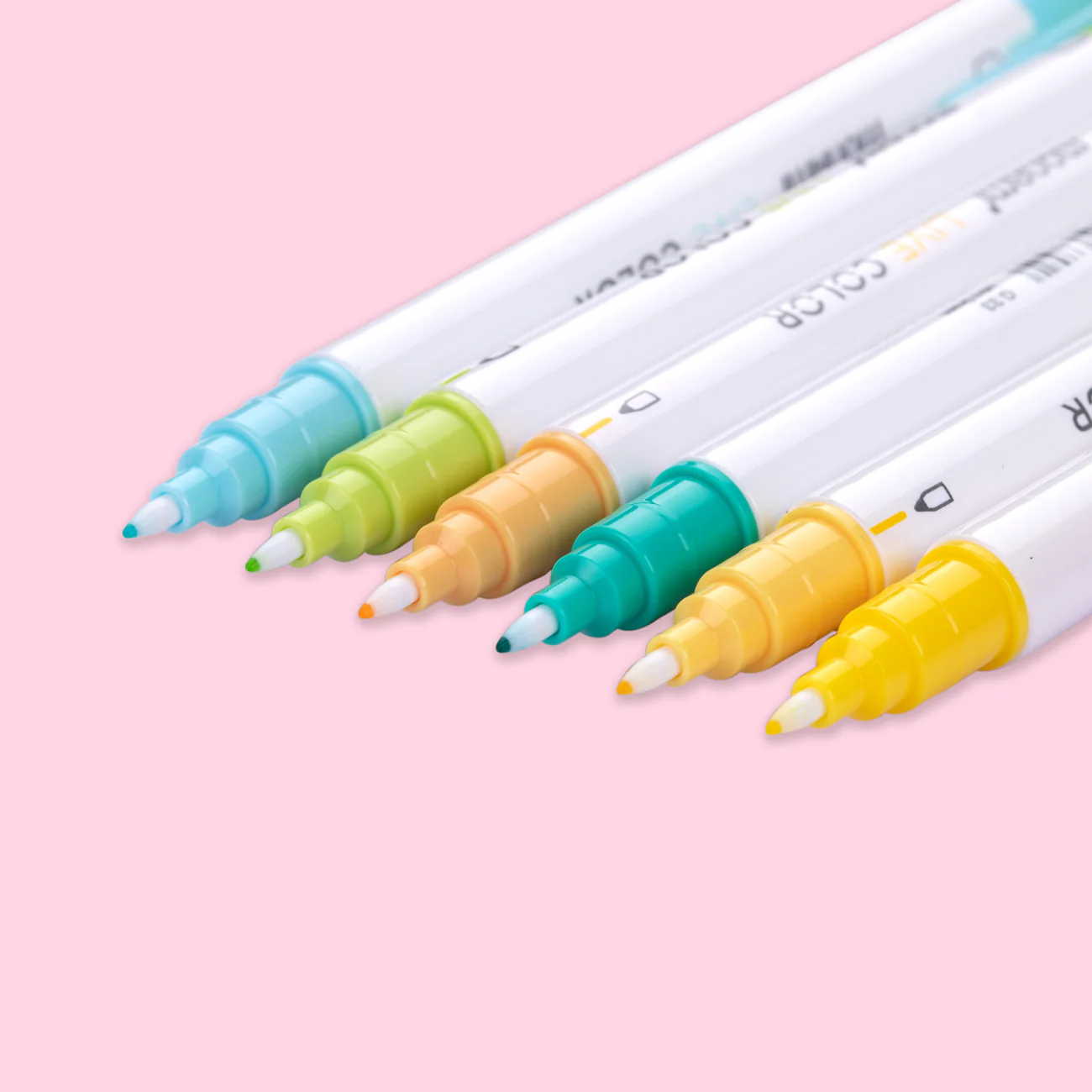 Monami Dual Tip Marker- Refresh - Set of 6 - Image 2