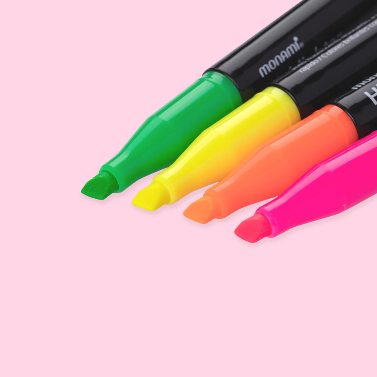Monami Pastel Highlighter - 4 Fluorescence Colors set - Image 3