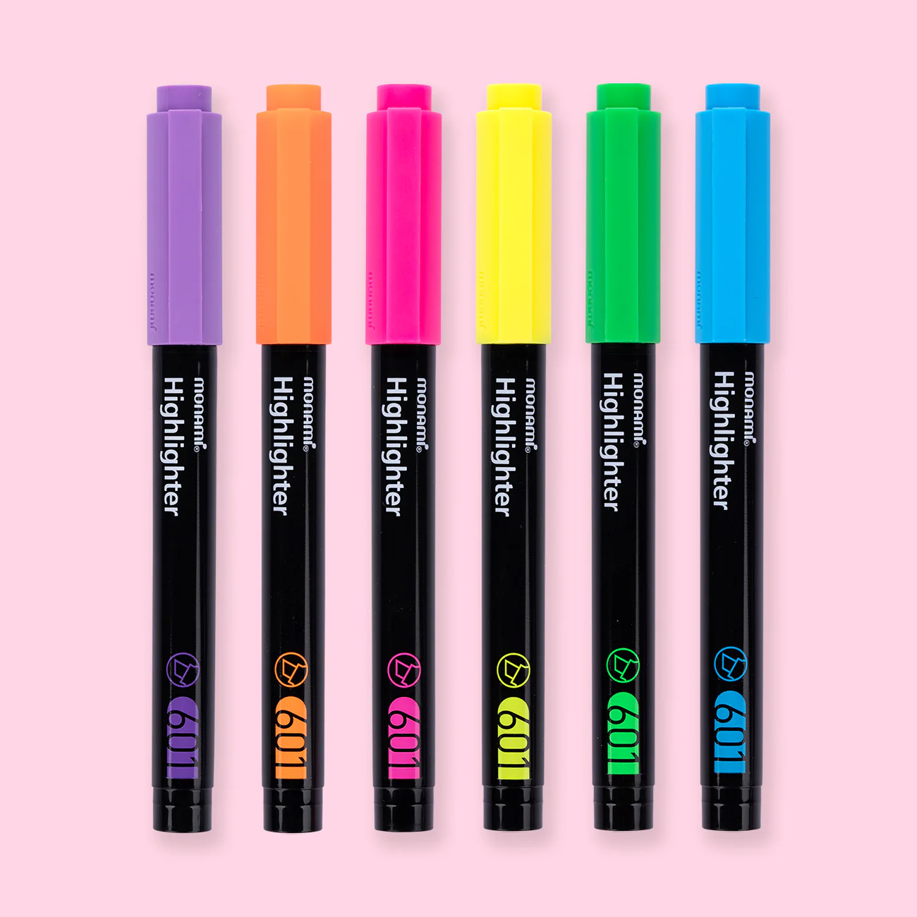Monami Pastel Highlighter - 6 Fluorescence Colors set - Image 2