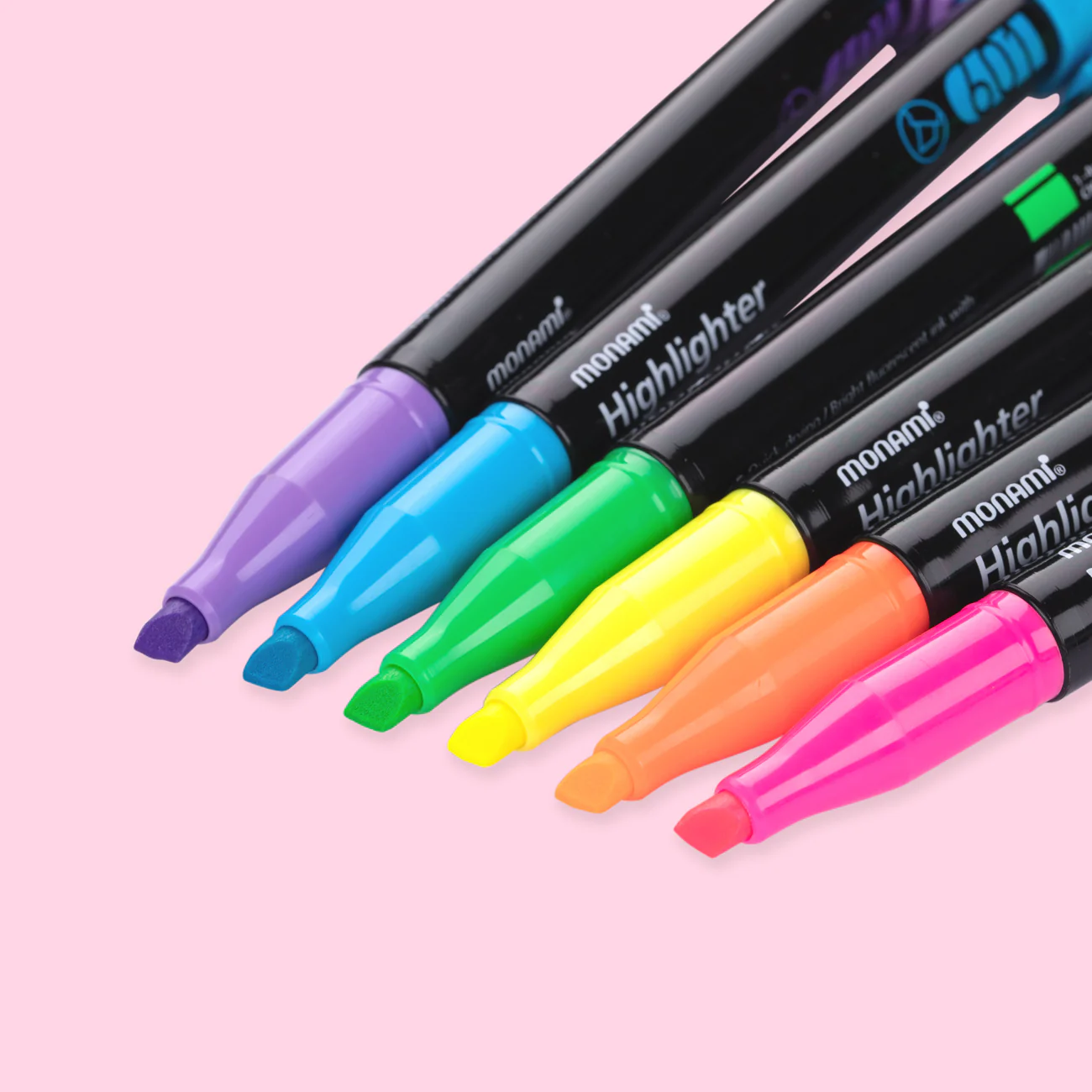 Monami Pastel Highlighter - 6 Fluorescence Colors set - Image 3