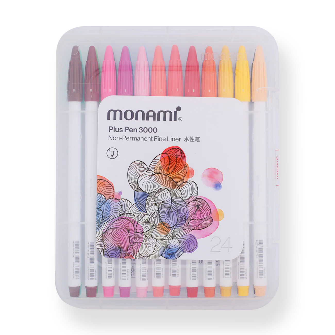 Monami Plus Pen 3000 - 24 Colors Set
