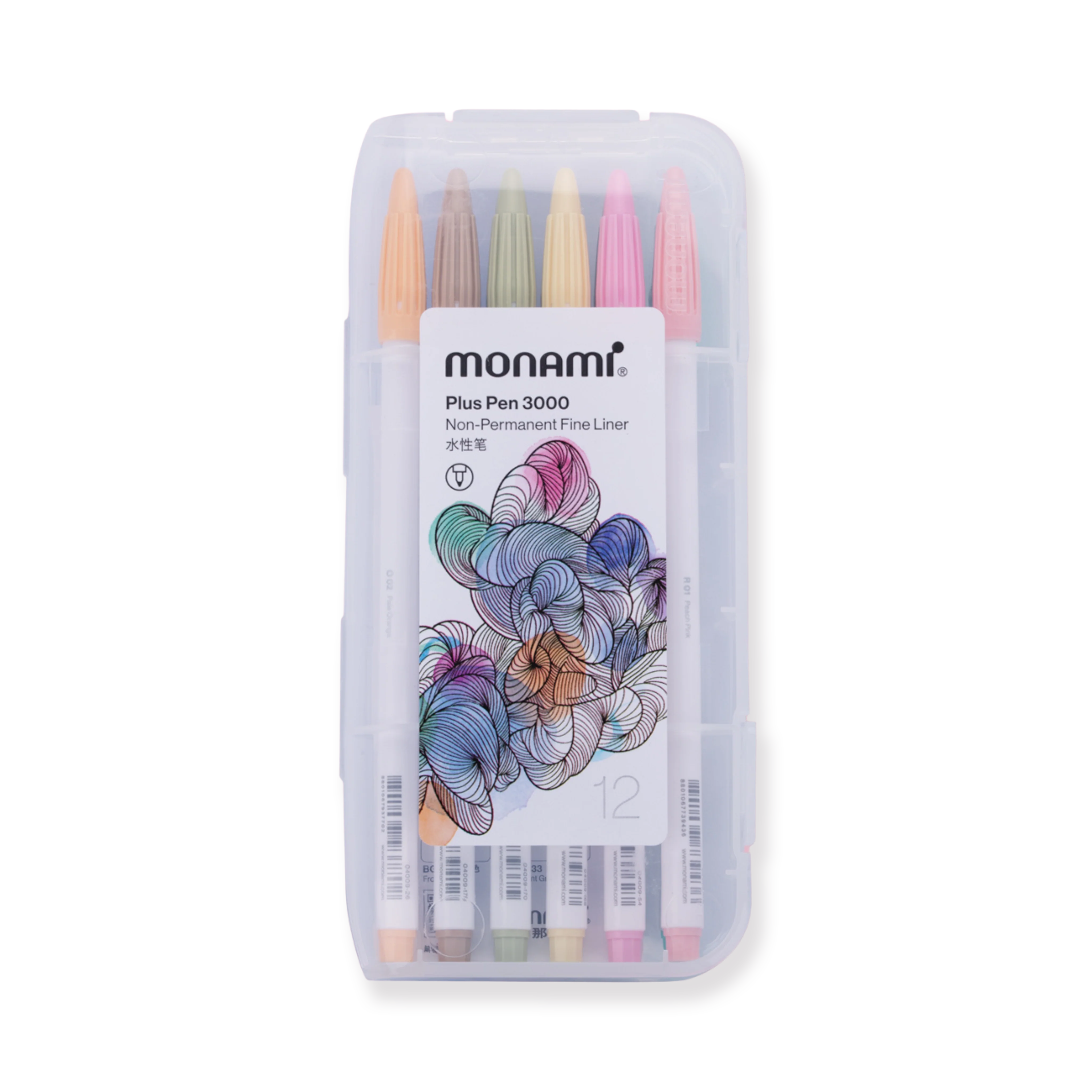 Monami Plus Pen 3000 - Cream Color - Set of 12 - Image 4