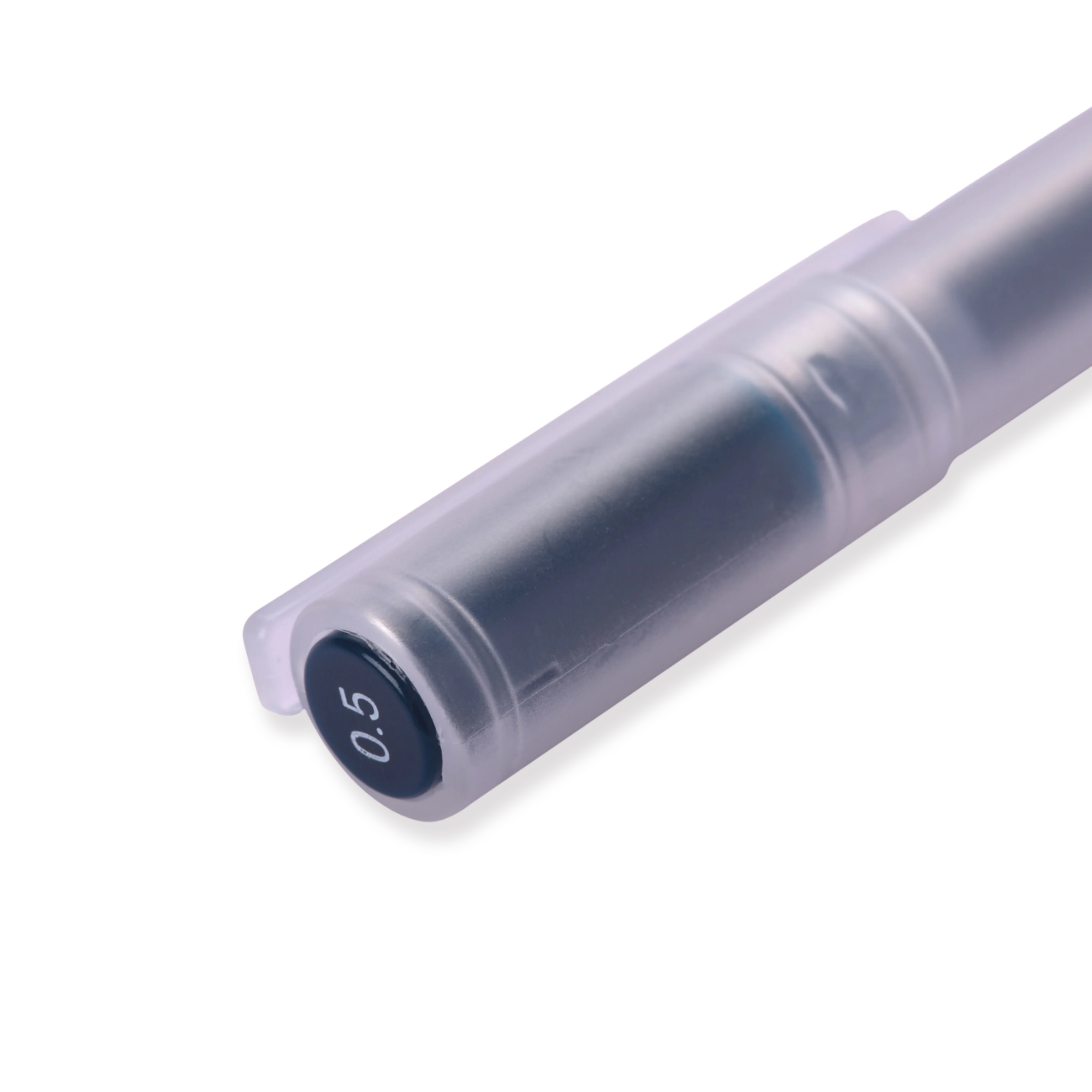 Muji Cap Type Gel Ink Pen - 0.5 mm - Blue Black - Image 3