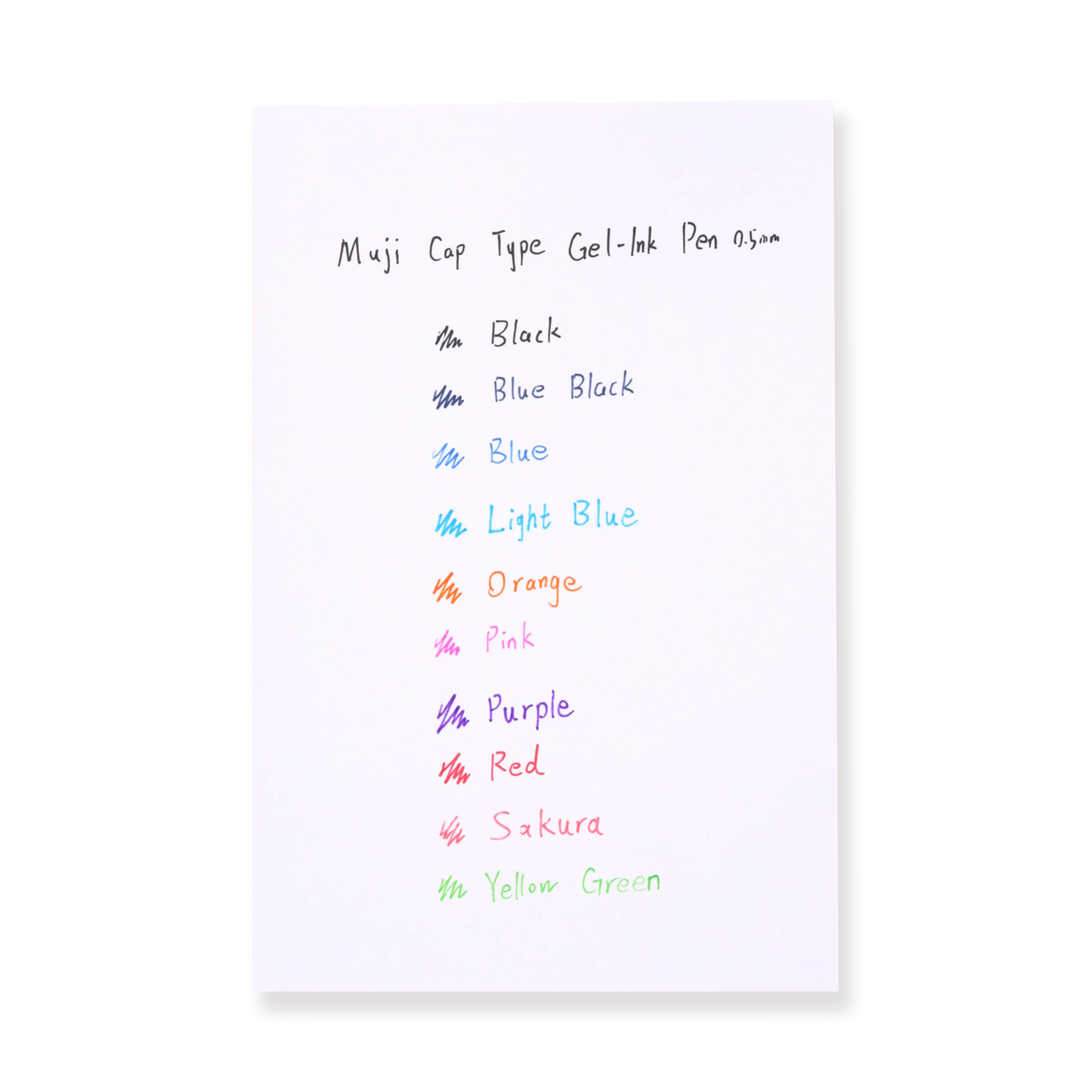 Muji Cap Type Gel Ink Pen - 0.5 mm - Light Blue - Image 4