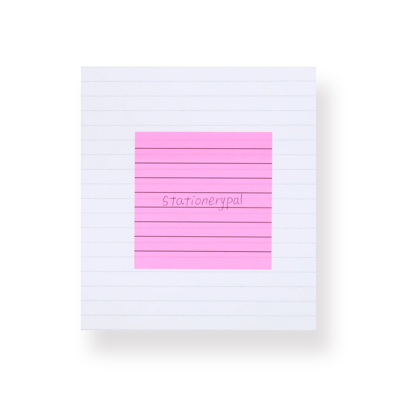 Neon Color Sticky Notes - Ruled - Red - Image 2