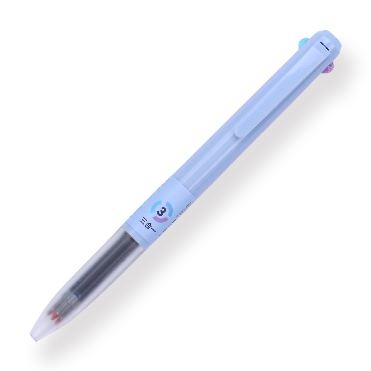 Pastel Tricolor Pen - 0.5 mm - Blue