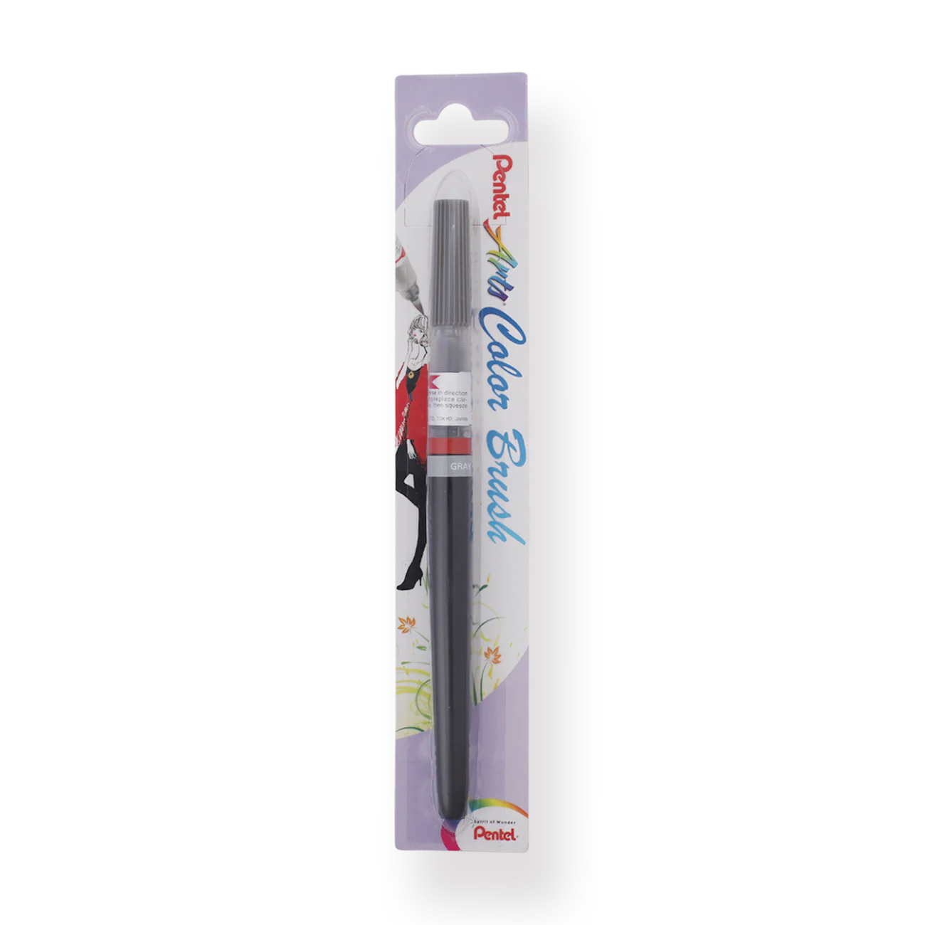 Pentel Arts Color Brush Pen - Gray - Image 3