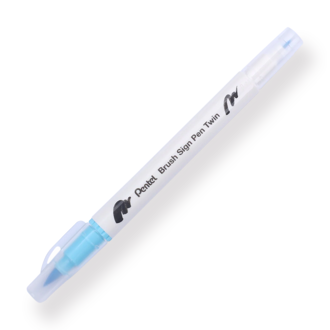 Pentel Brush Sign Pen Twin - Baby Blue