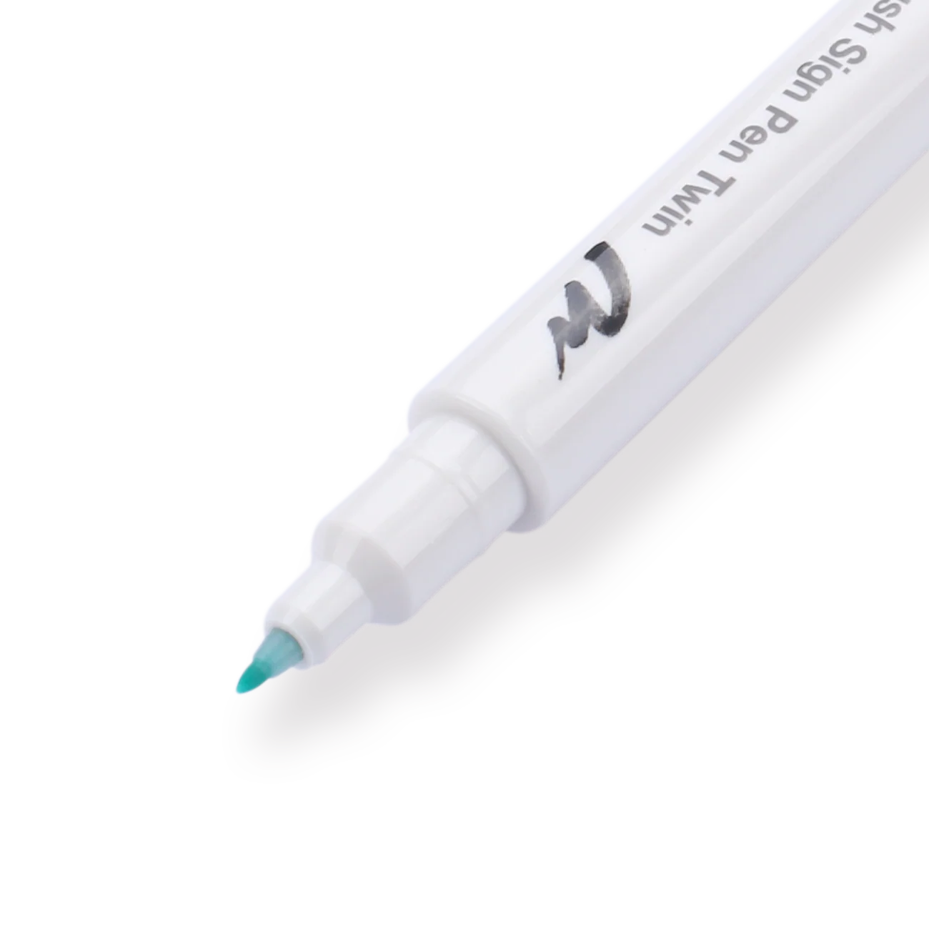 Pentel Brush Sign Pen Twin - Emerald Green - Image 3