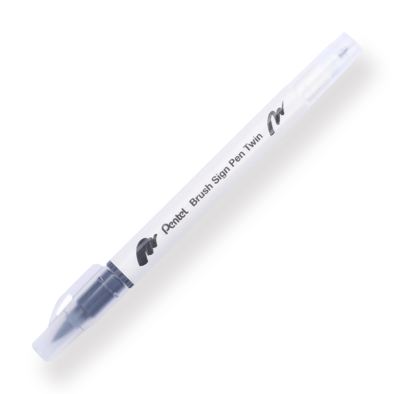 Pentel Brush Sign Pen Twin - Light Gray