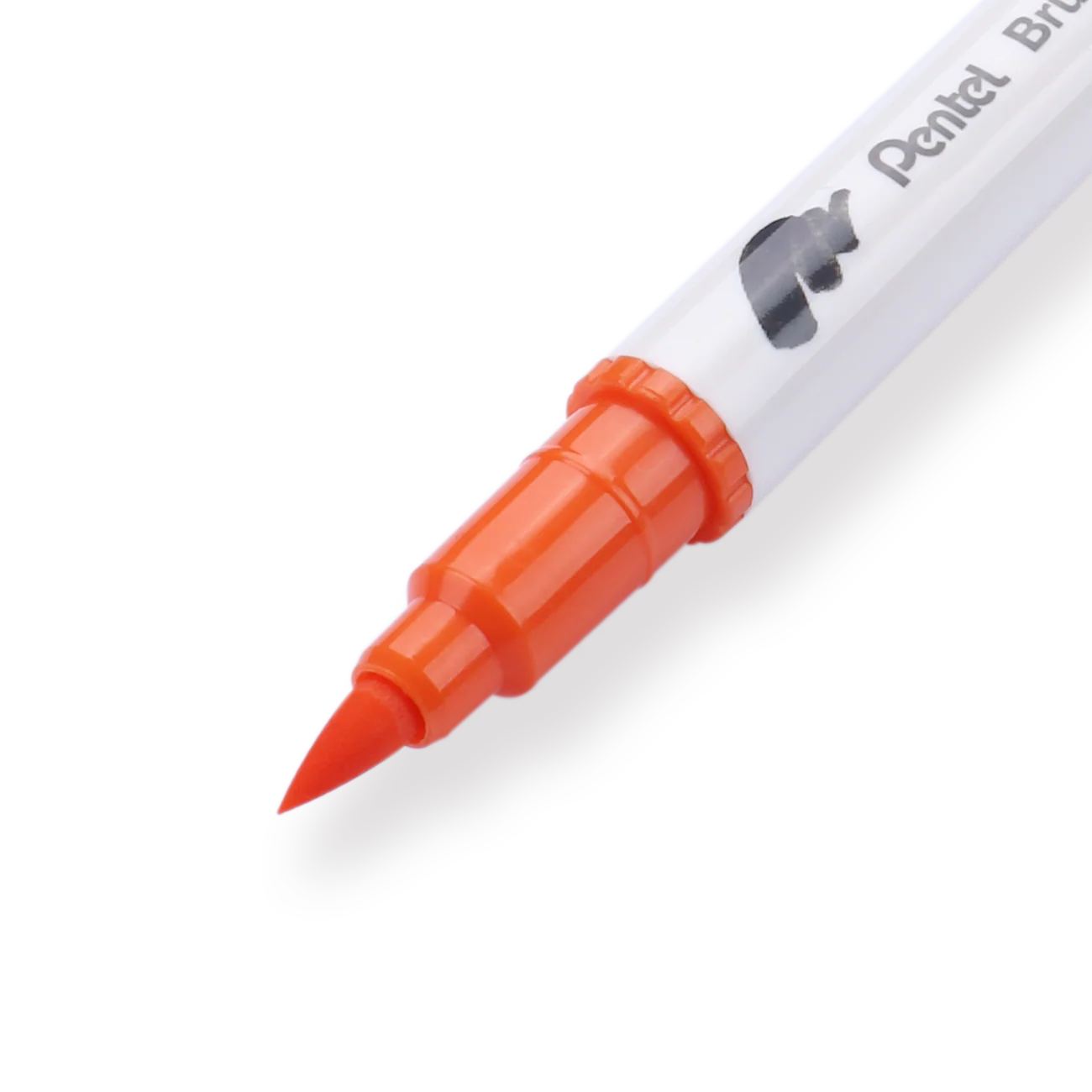 Pentel Brush Sign Pen Twin - Orange - Image 2