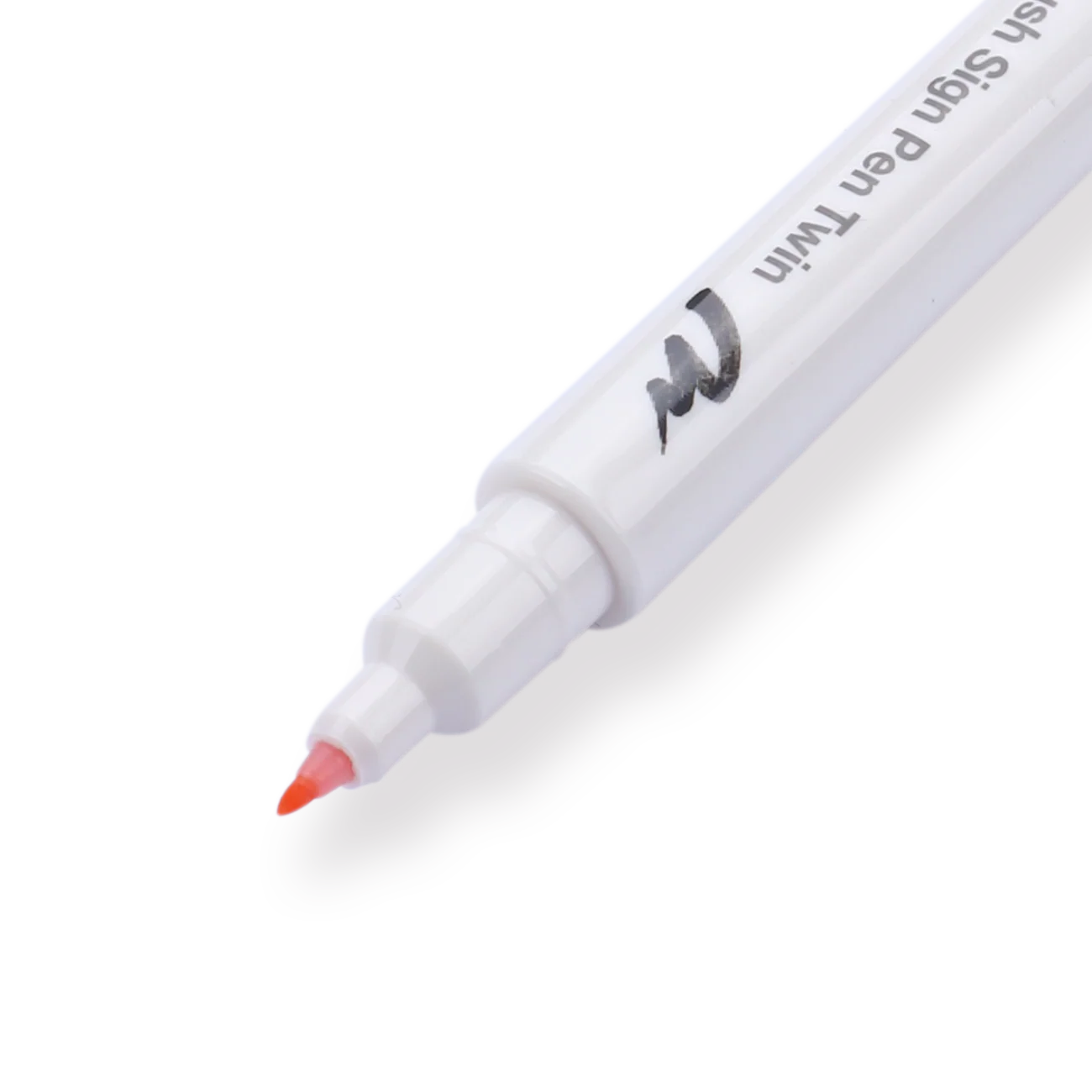 Pentel Brush Sign Pen Twin - Orange - Image 3
