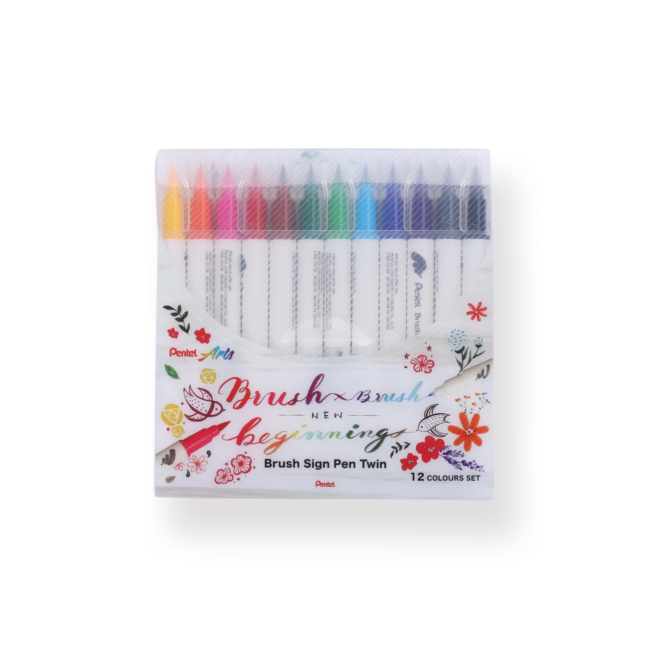 Pentel Brush Sign Pen Twin - Set of 12 - Image 16