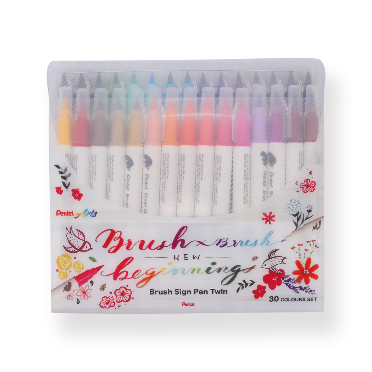 Pentel Brush Sign Pen Twin - Set of 30 - Image 35