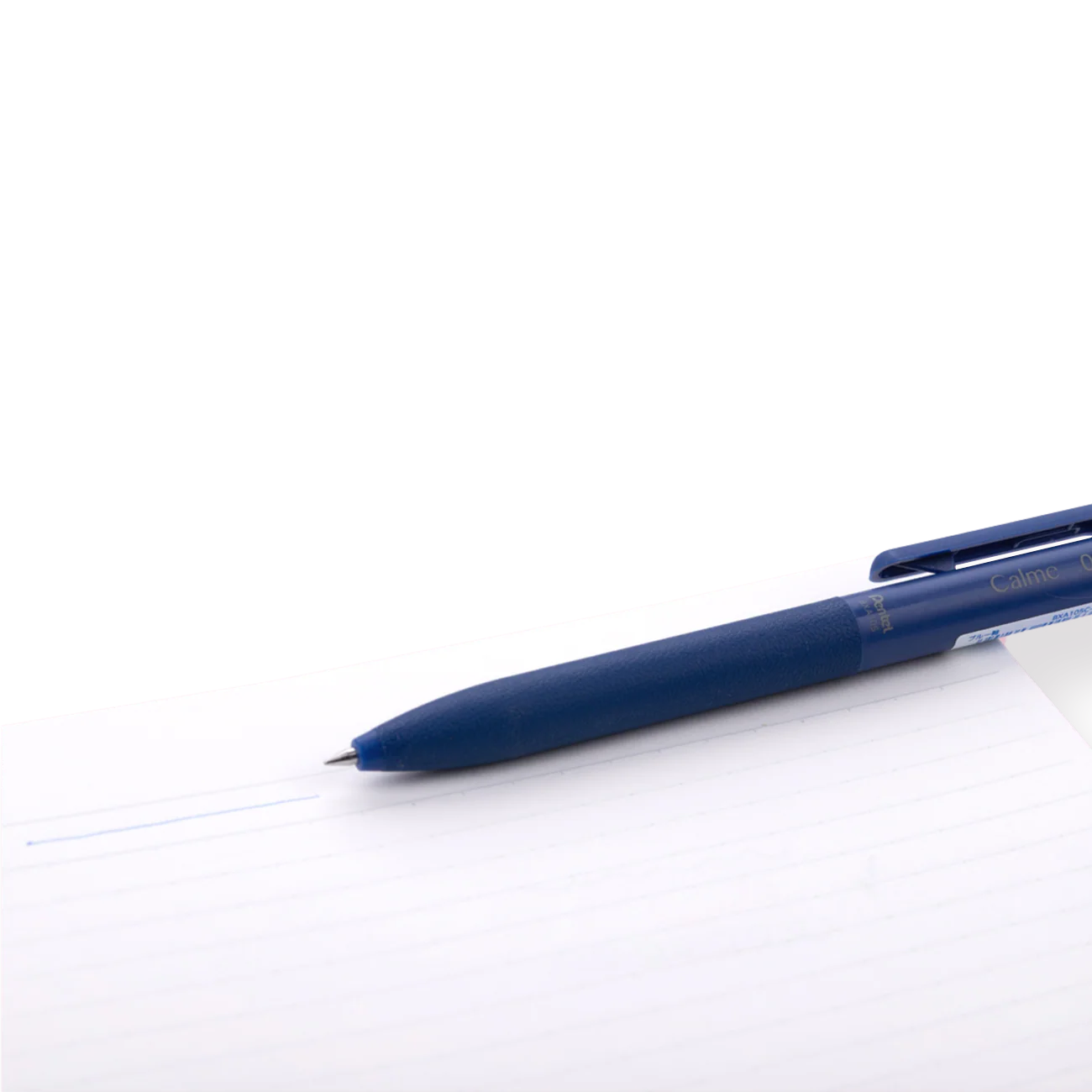 Pentel Calme Ballpoint Pen - 0.5 mm - Blue Body - Blue Ink - Image 2