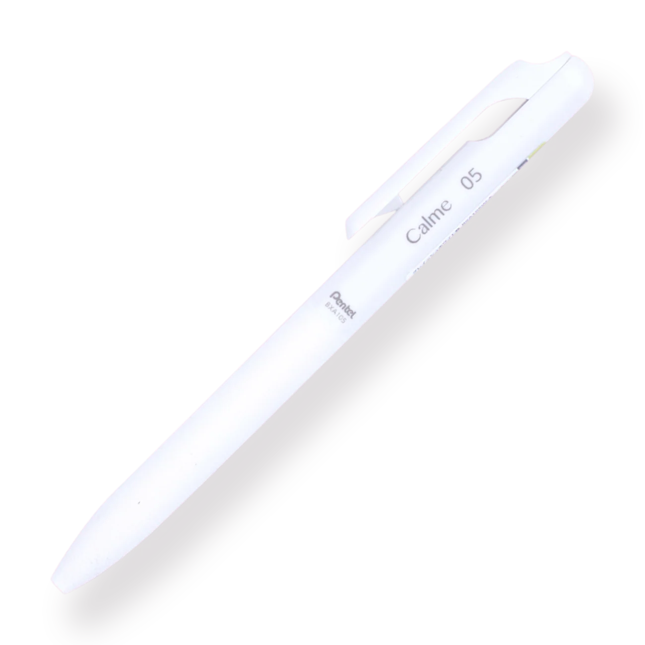 Pentel Calme Ballpoint Pen - 0.5 mm - White Body - Black Ink