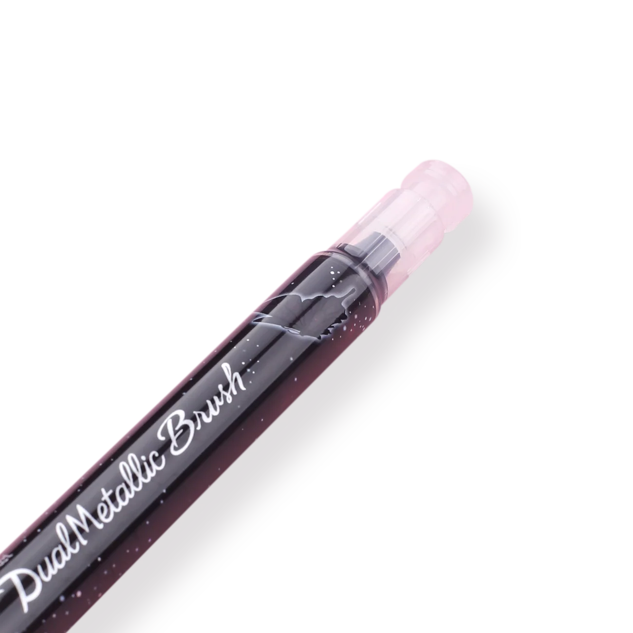 Pentel Dual Metallic Brush Pen - Black + Metallic Red - Image 3
