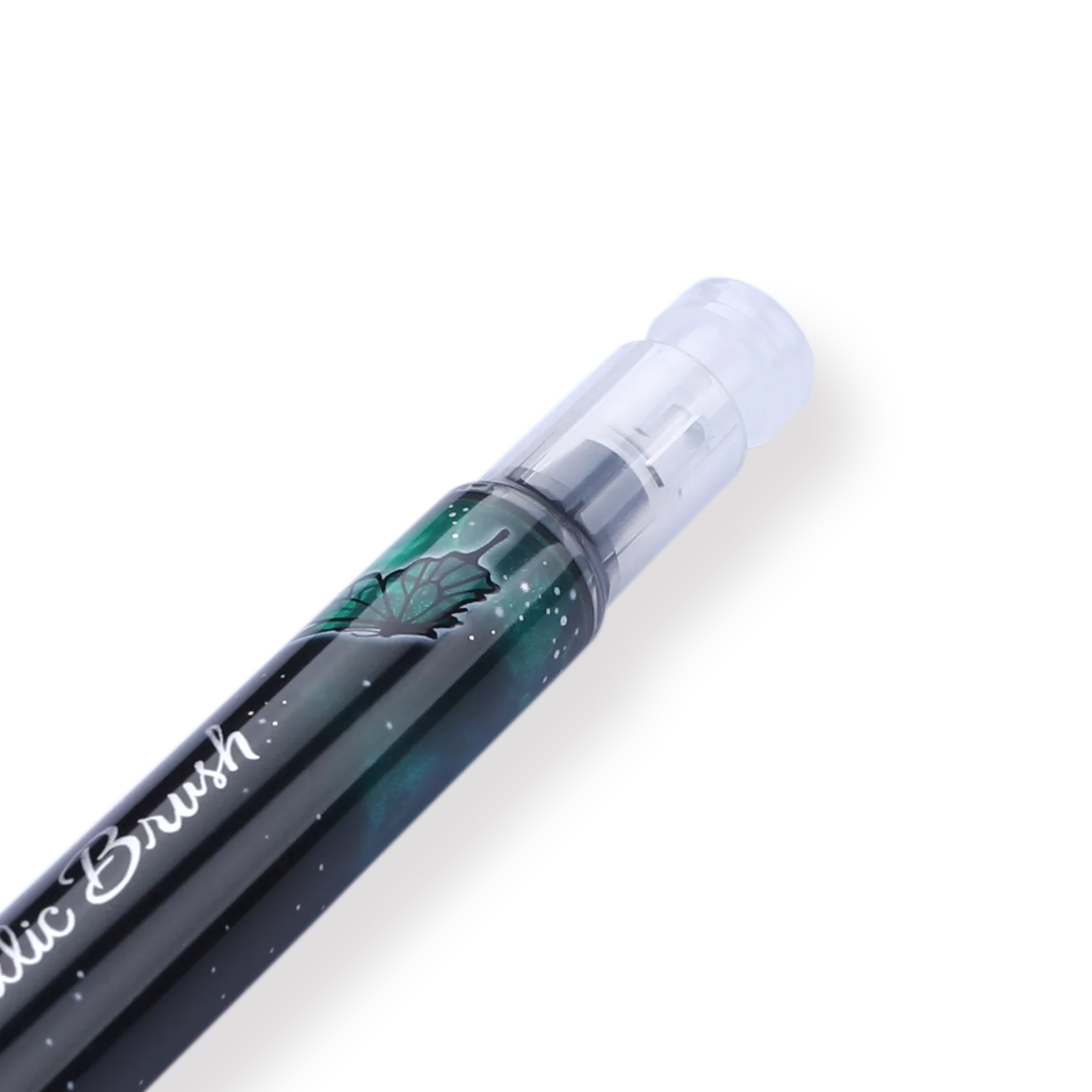 Pentel Dual Metallic Brush Pen - Green + Metallic Blue - Image 3