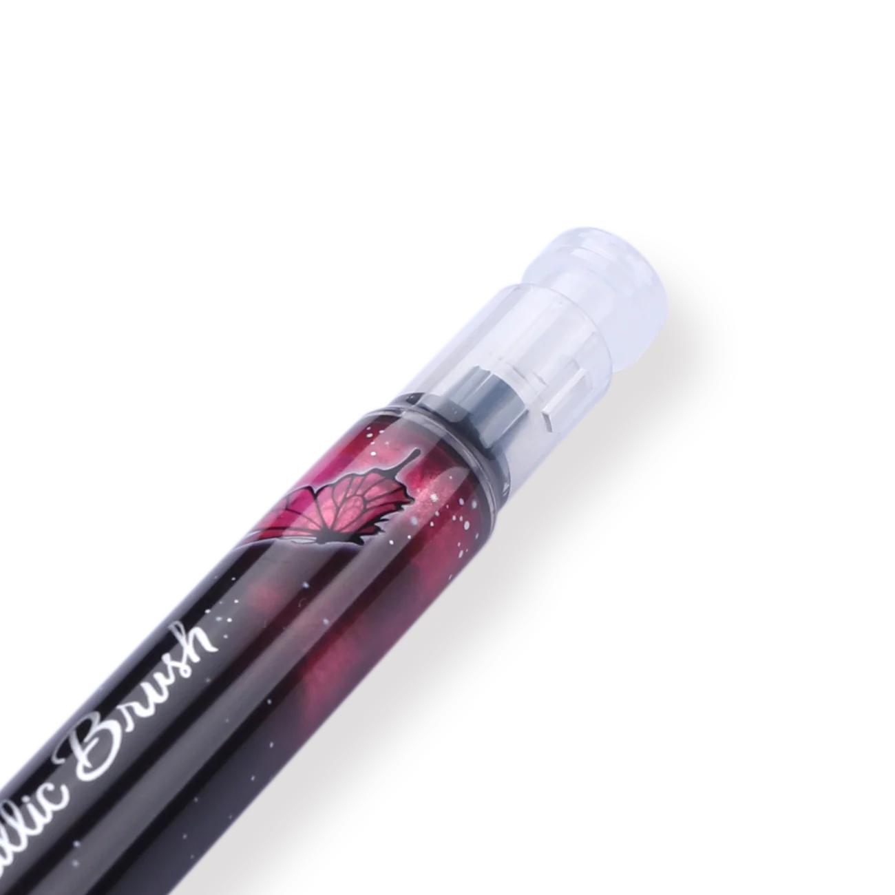 Pentel Dual Metallic Brush Pen - Pink + Metallic Pink - Image 3