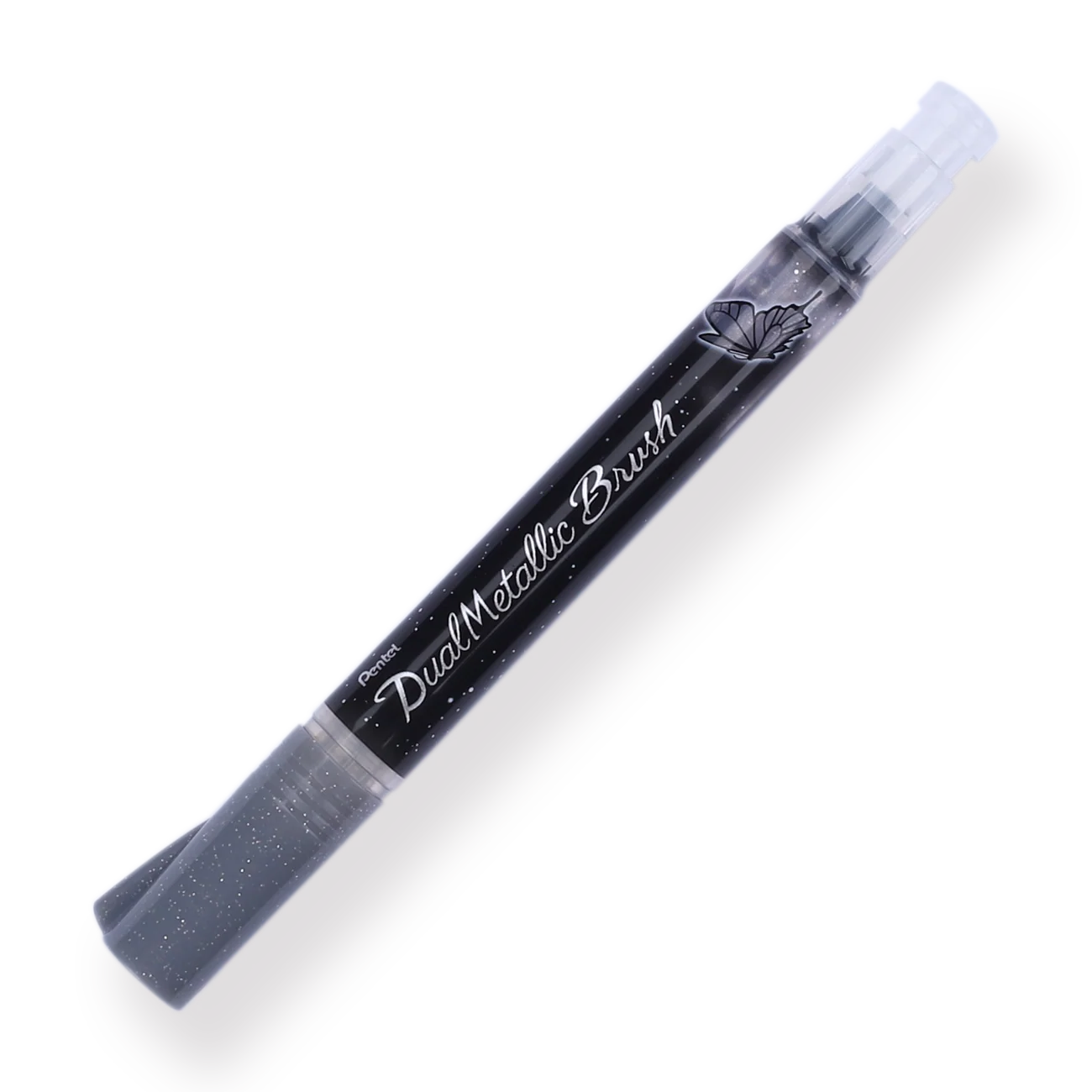 Pentel Dual Metallic Brush Pen - Silver