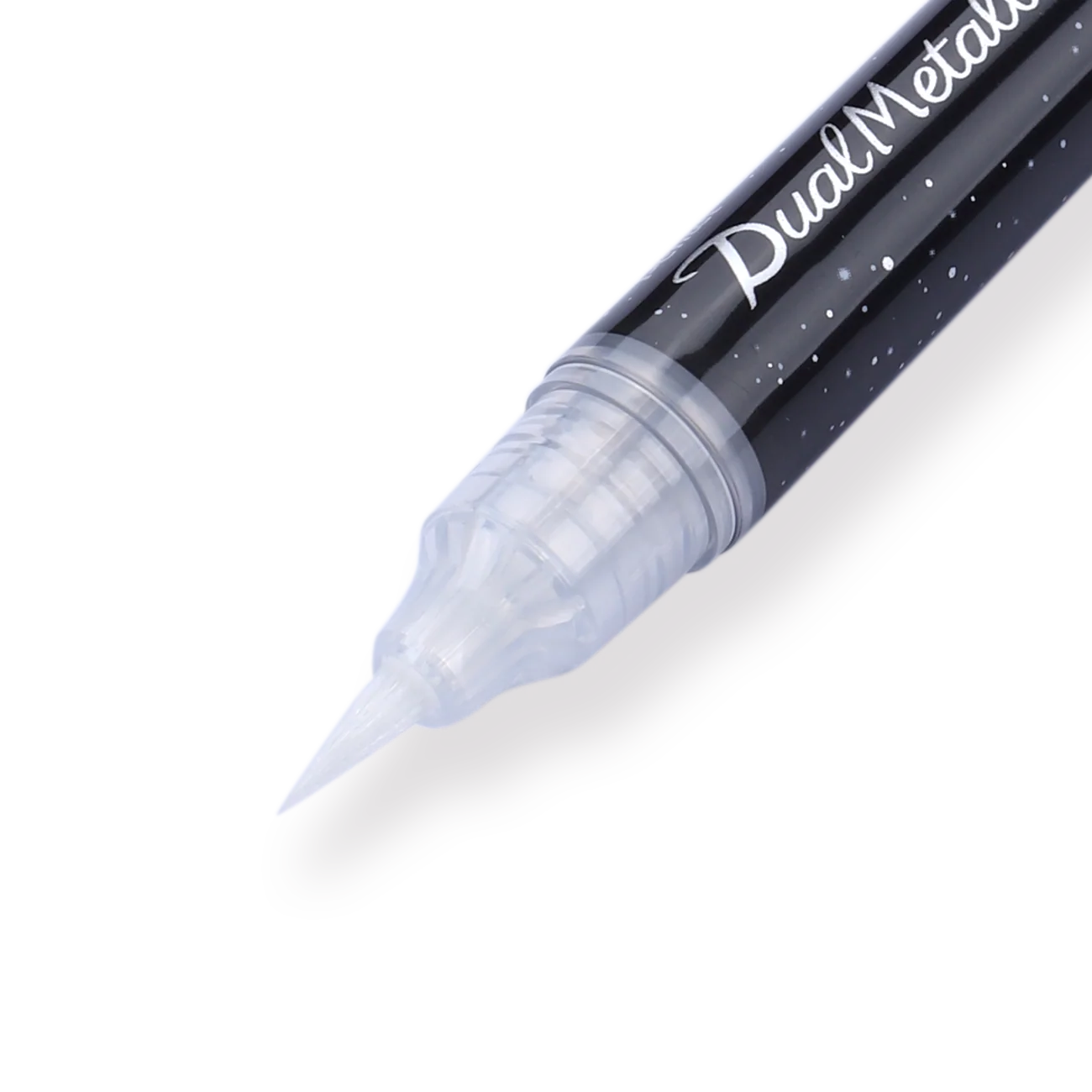 Pentel Dual Metallic Brush Pen - Silver - Image 2