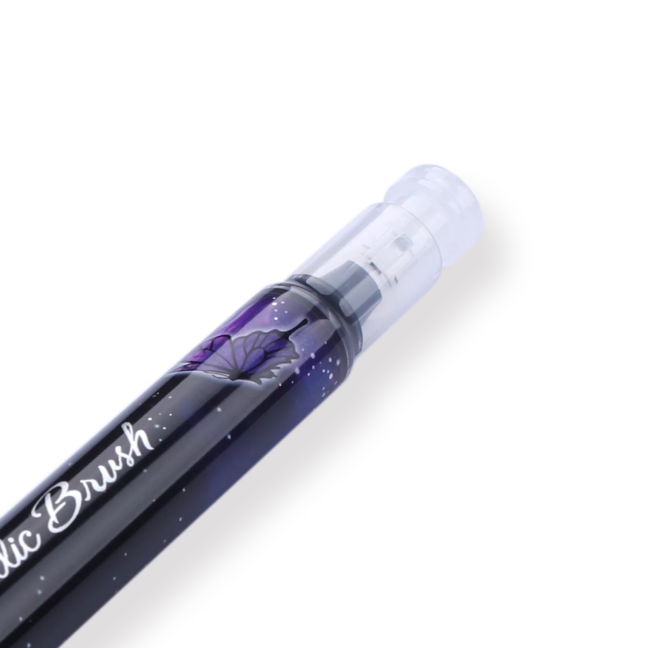 Pentel Dual Metallic Brush Pen - Violet + Metallic Blue - Image 3