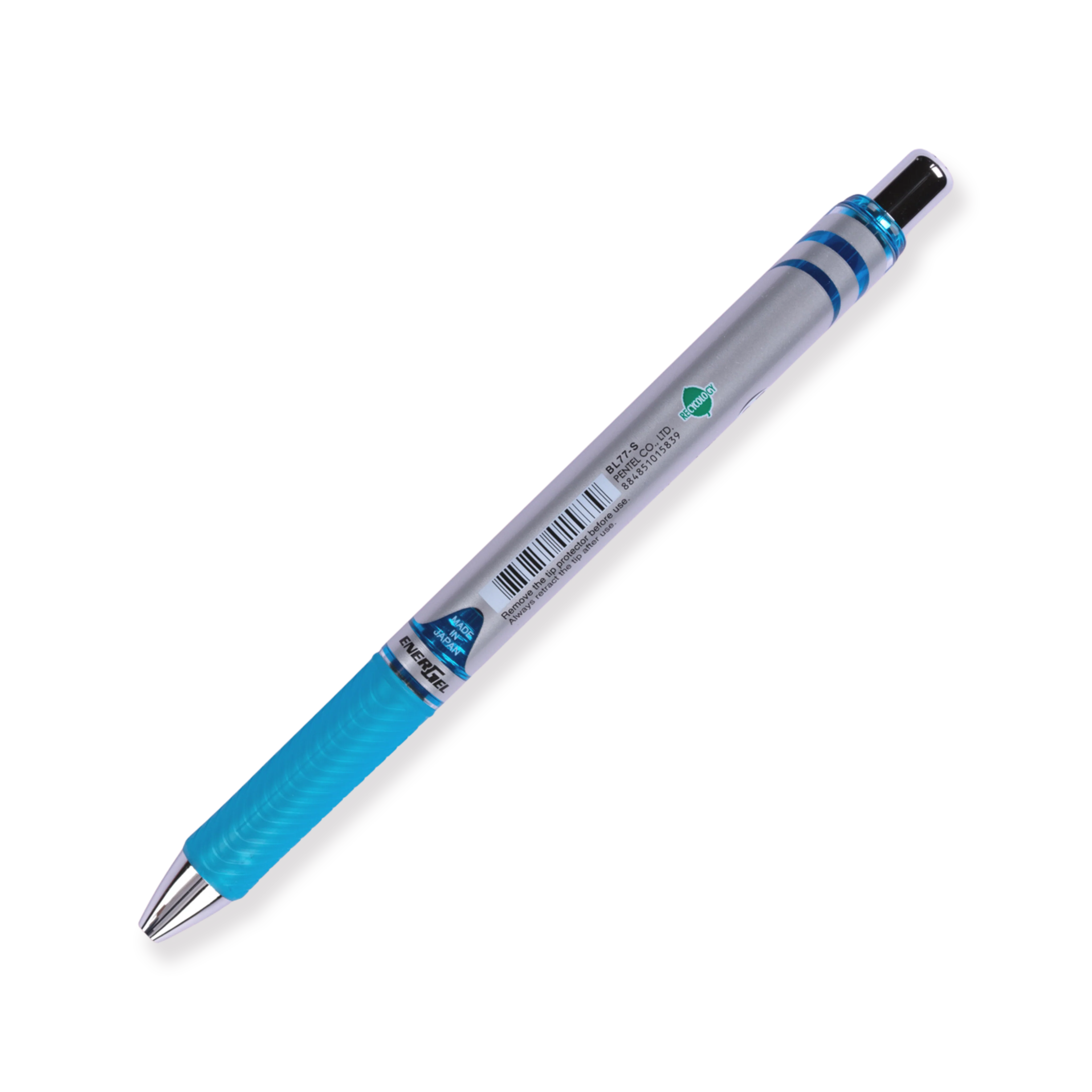 Pentel EnerGel RTX Gel Pen - Conical - 0.7 mm - Sky Blue - Image 4